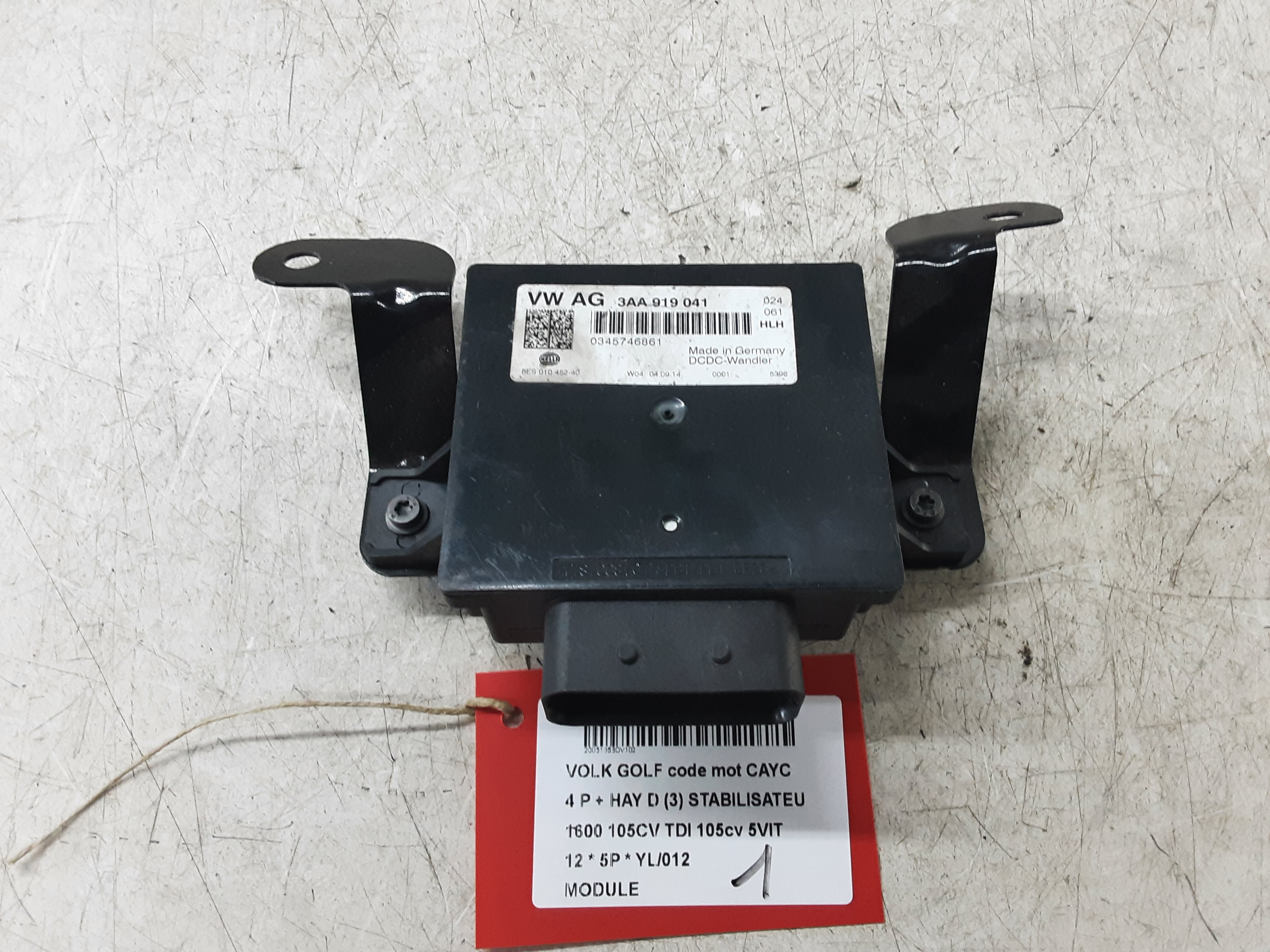MODULE Vw GOLF VI 11/08 - 13