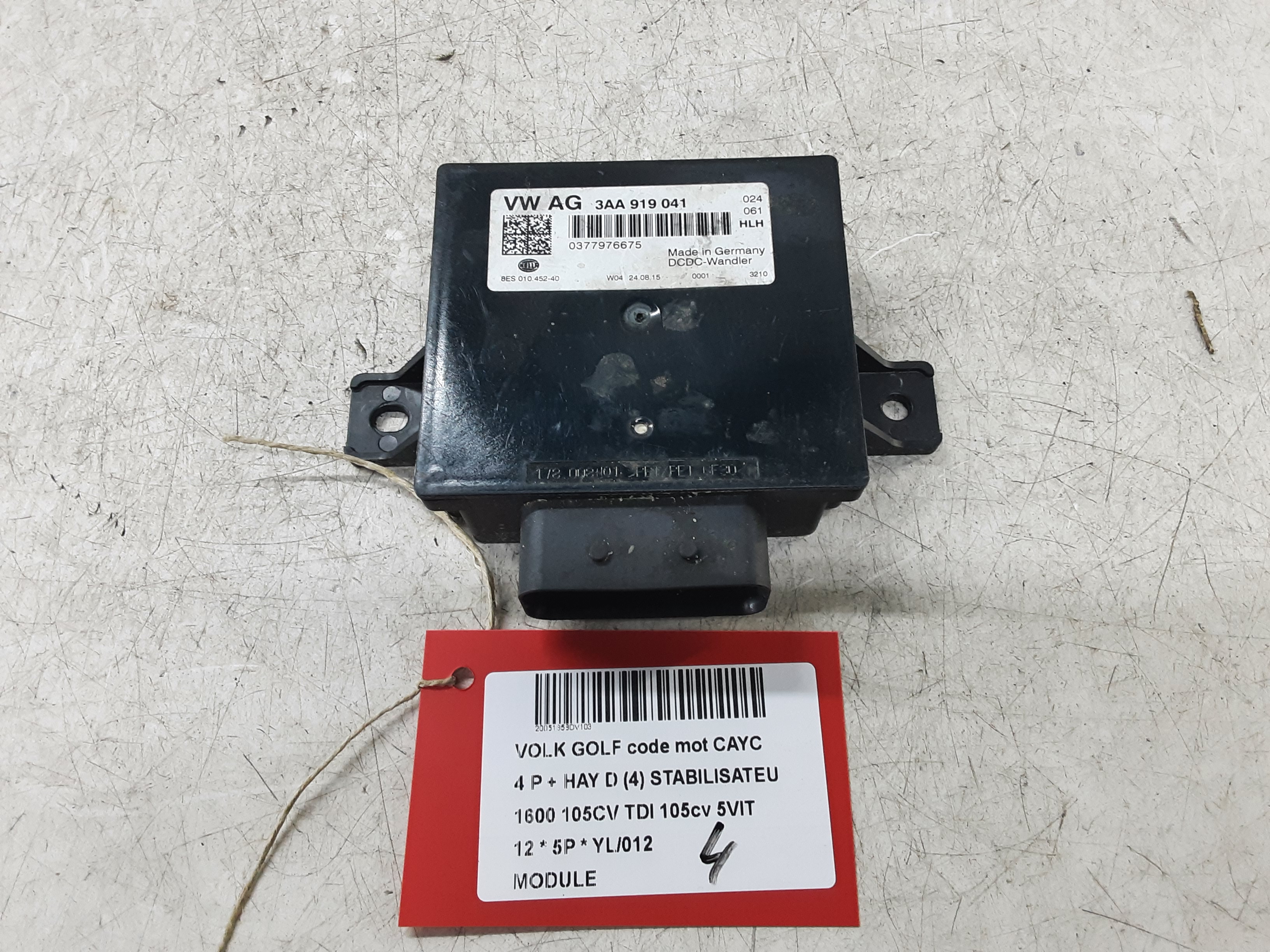 MODULE Vw GOLF VI 11/08 - 13