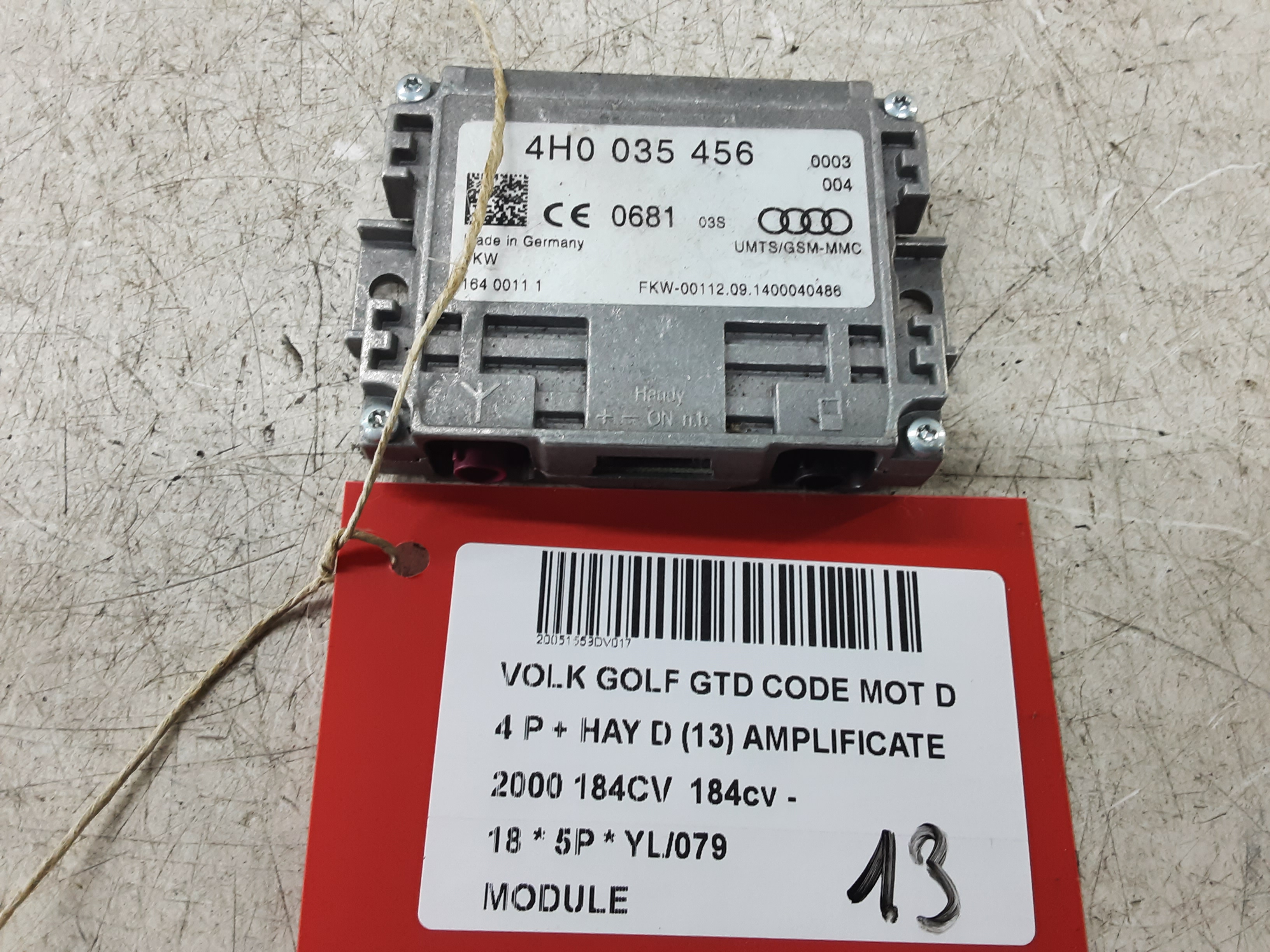 MODULE Vw GOLF VII 1/17 - 2/20 FaceLift