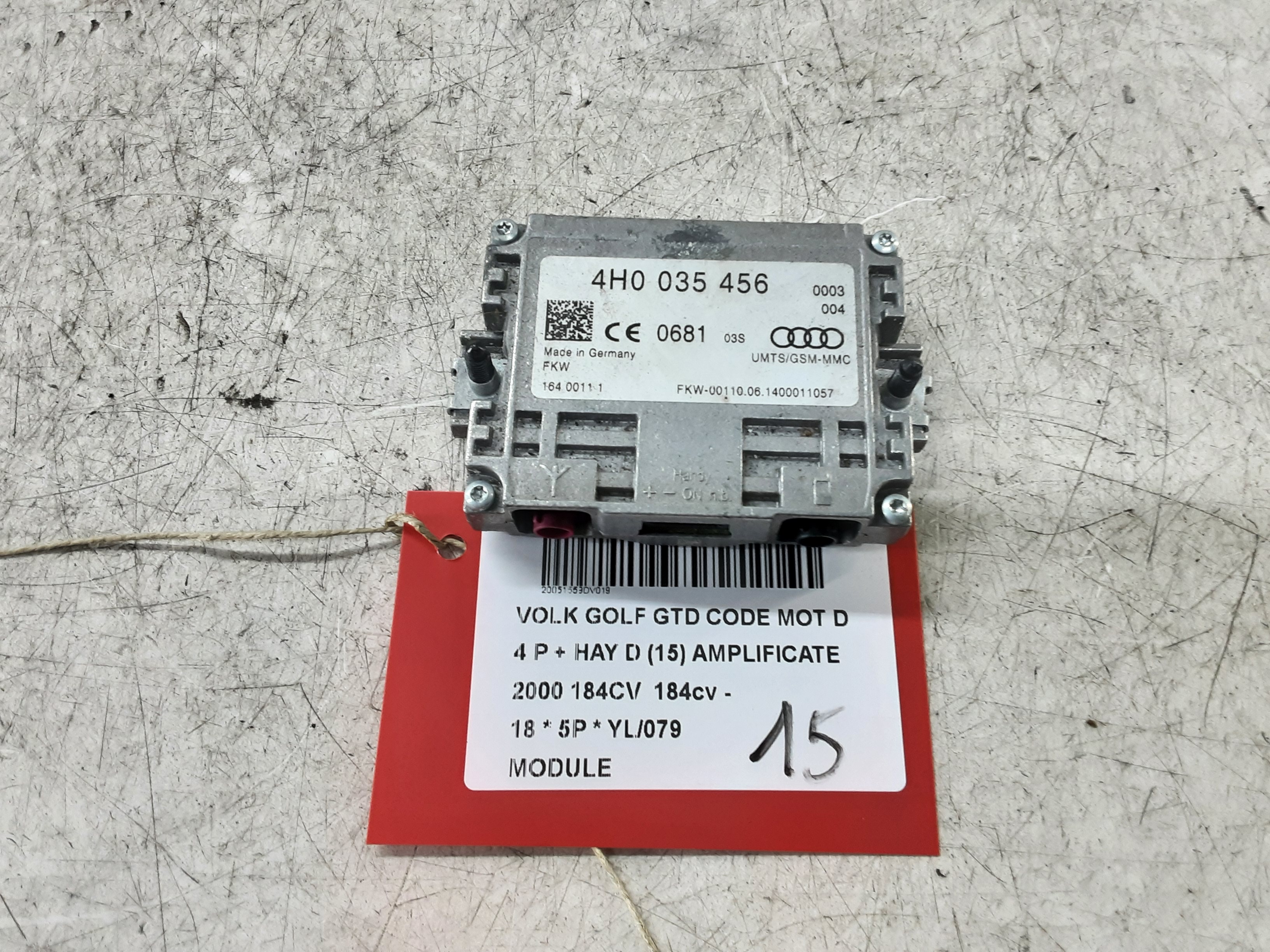 MODULE Vw GOLF VII 1/17 - 2/20 FaceLift