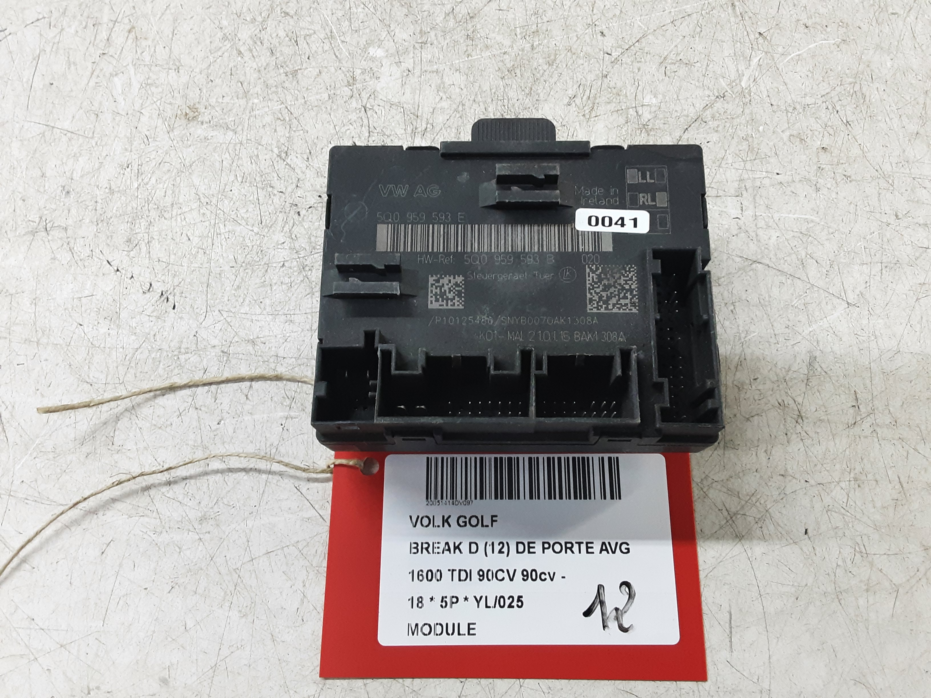 MODULE Vw GOLF VII 1/17 - 2/20 FaceLift