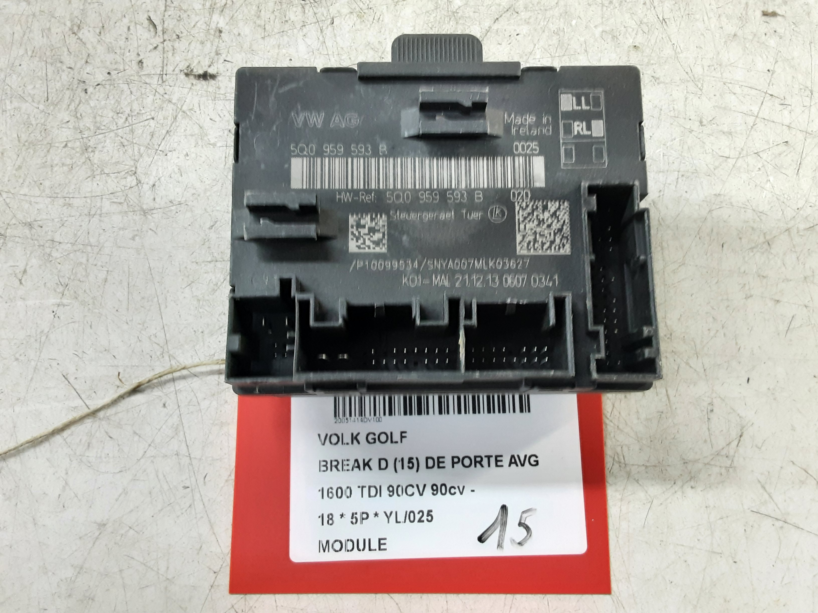 MODULE Vw GOLF VII 1/17 - 2/20 FaceLift
