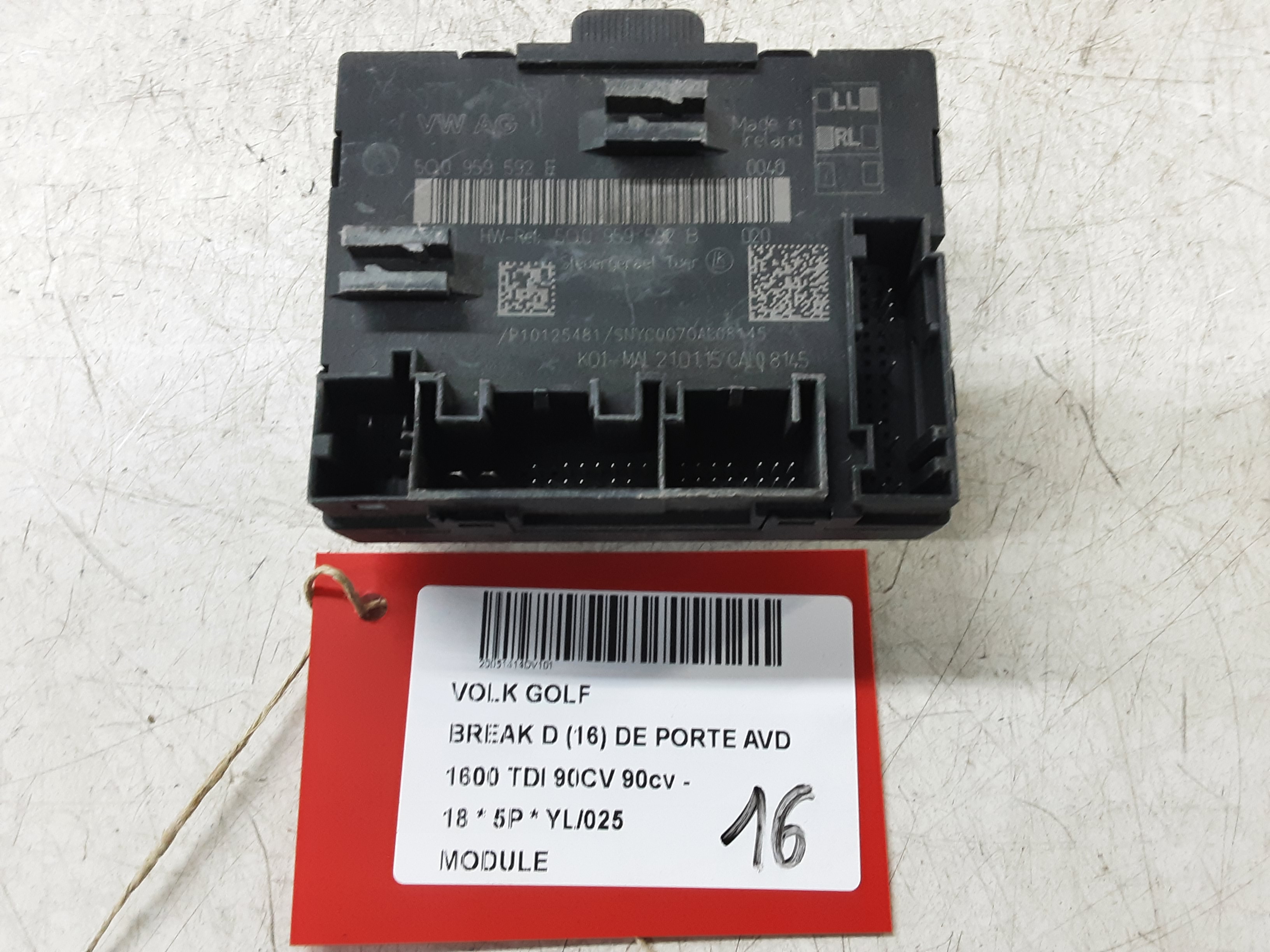 MODULE Vw GOLF VII 1/17 - 2/20 FaceLift