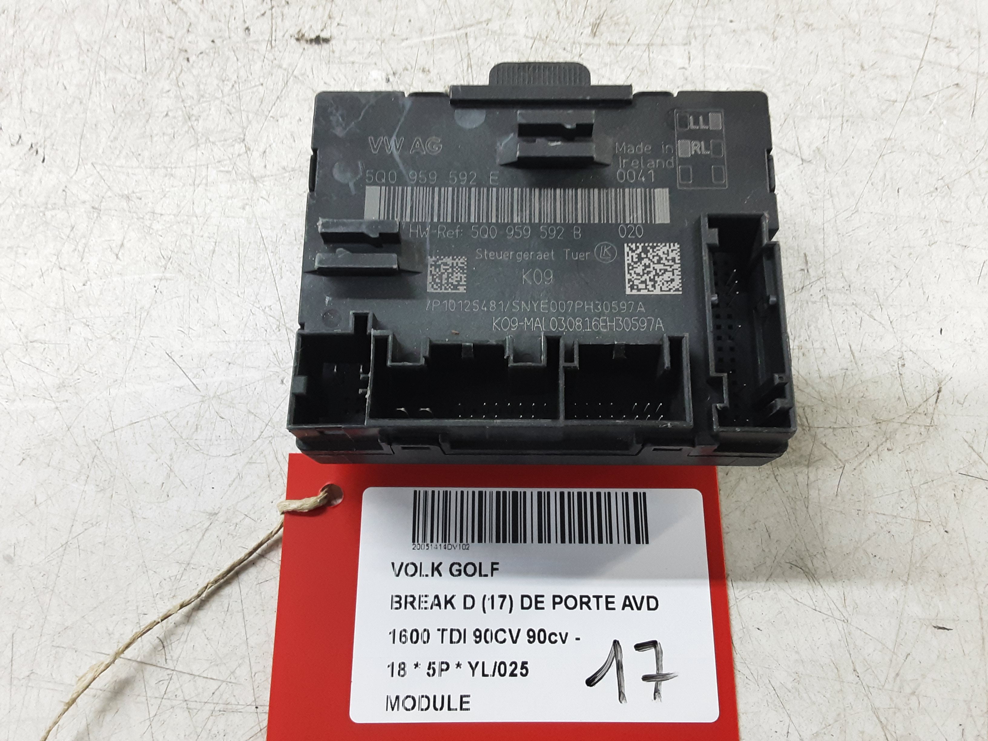 MODULE Vw GOLF VII 1/17 - 2/20 FaceLift