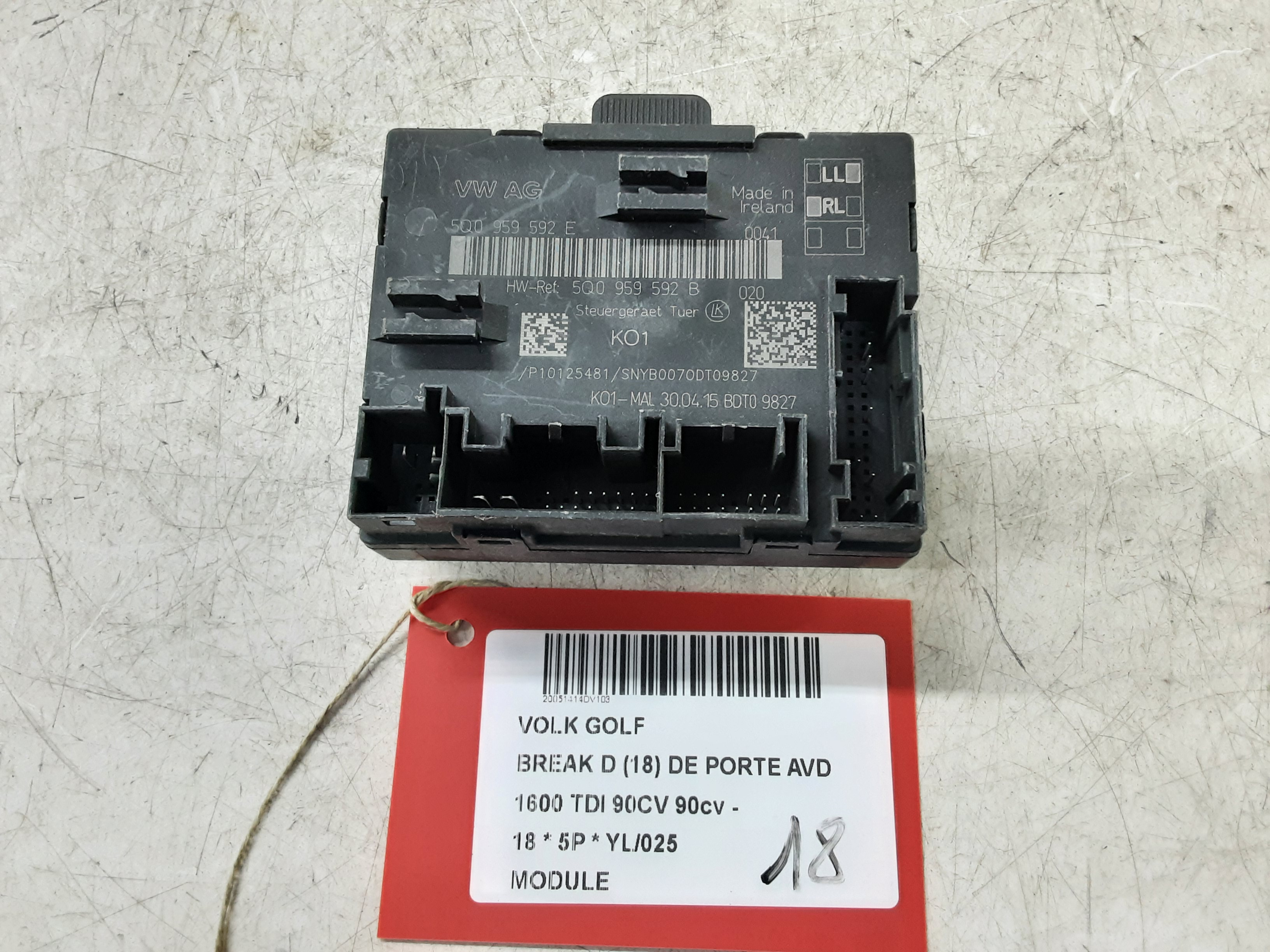 MODULE Vw GOLF VII 1/17 - 2/20 FaceLift