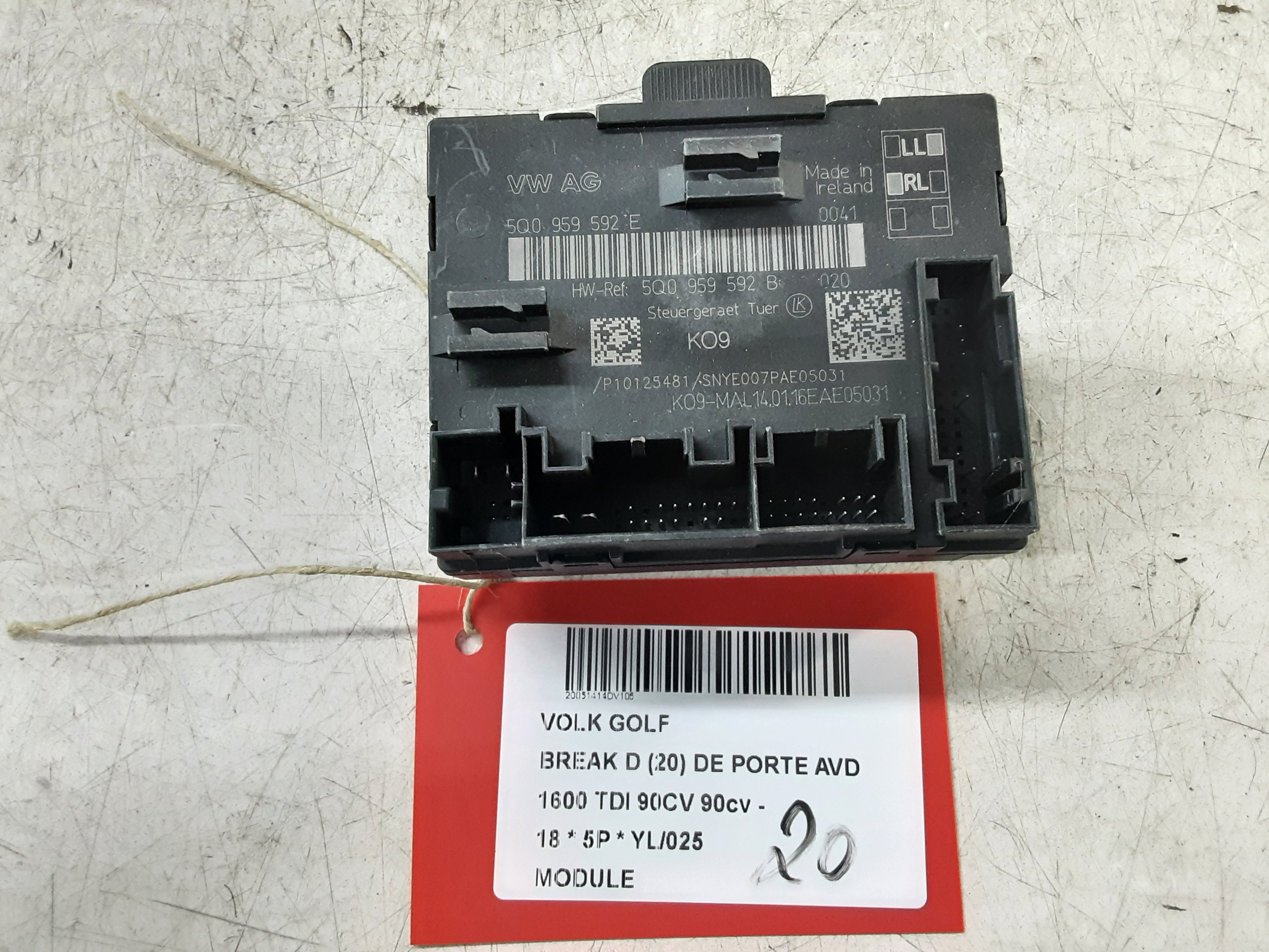 MODULE Vw GOLF VII 1/17 - 2/20 FaceLift