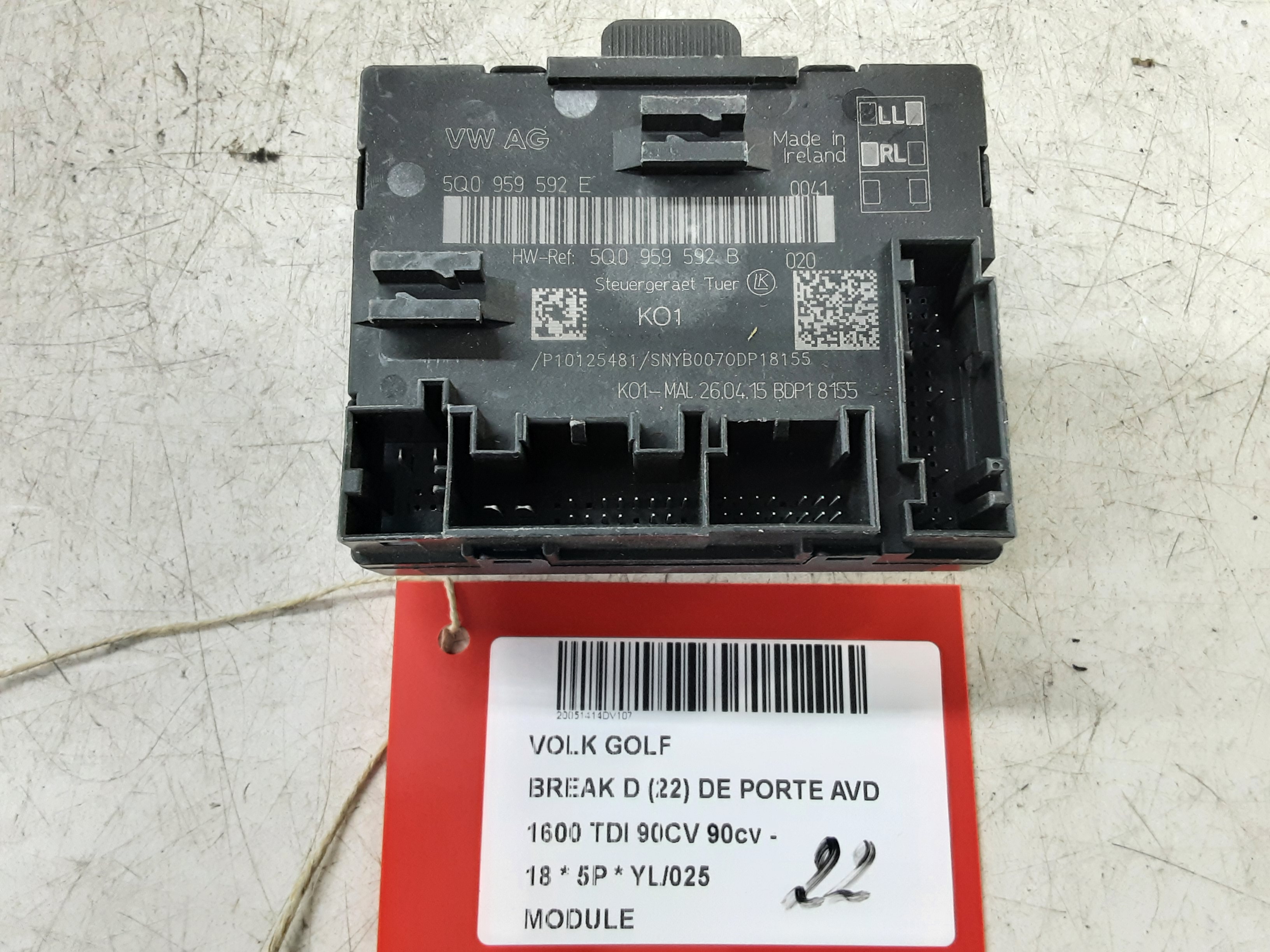 MODULE Vw GOLF VII 1/17 - 2/20 FaceLift