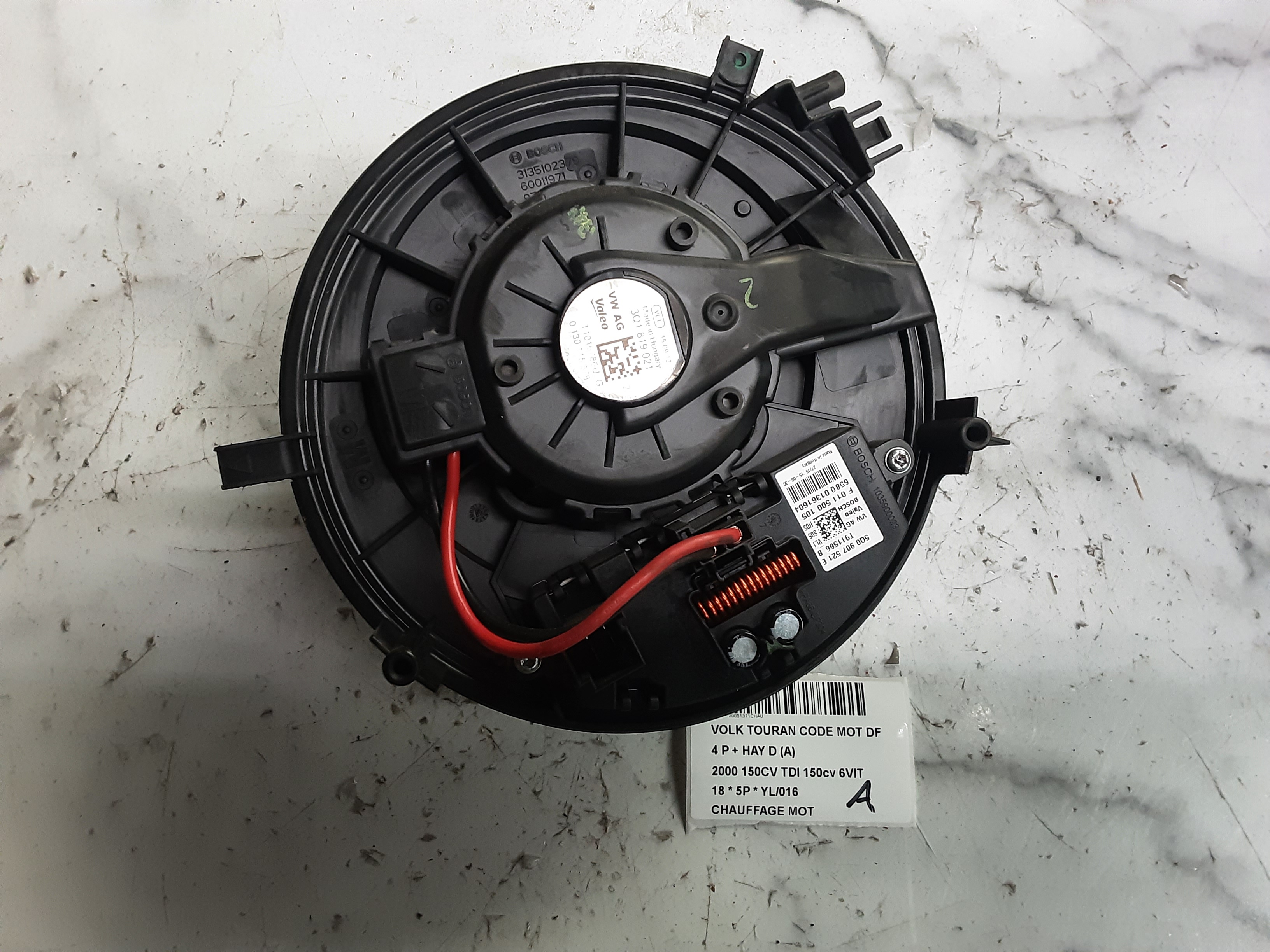 MOT VERWARMING Vw TOURAN 09/15+