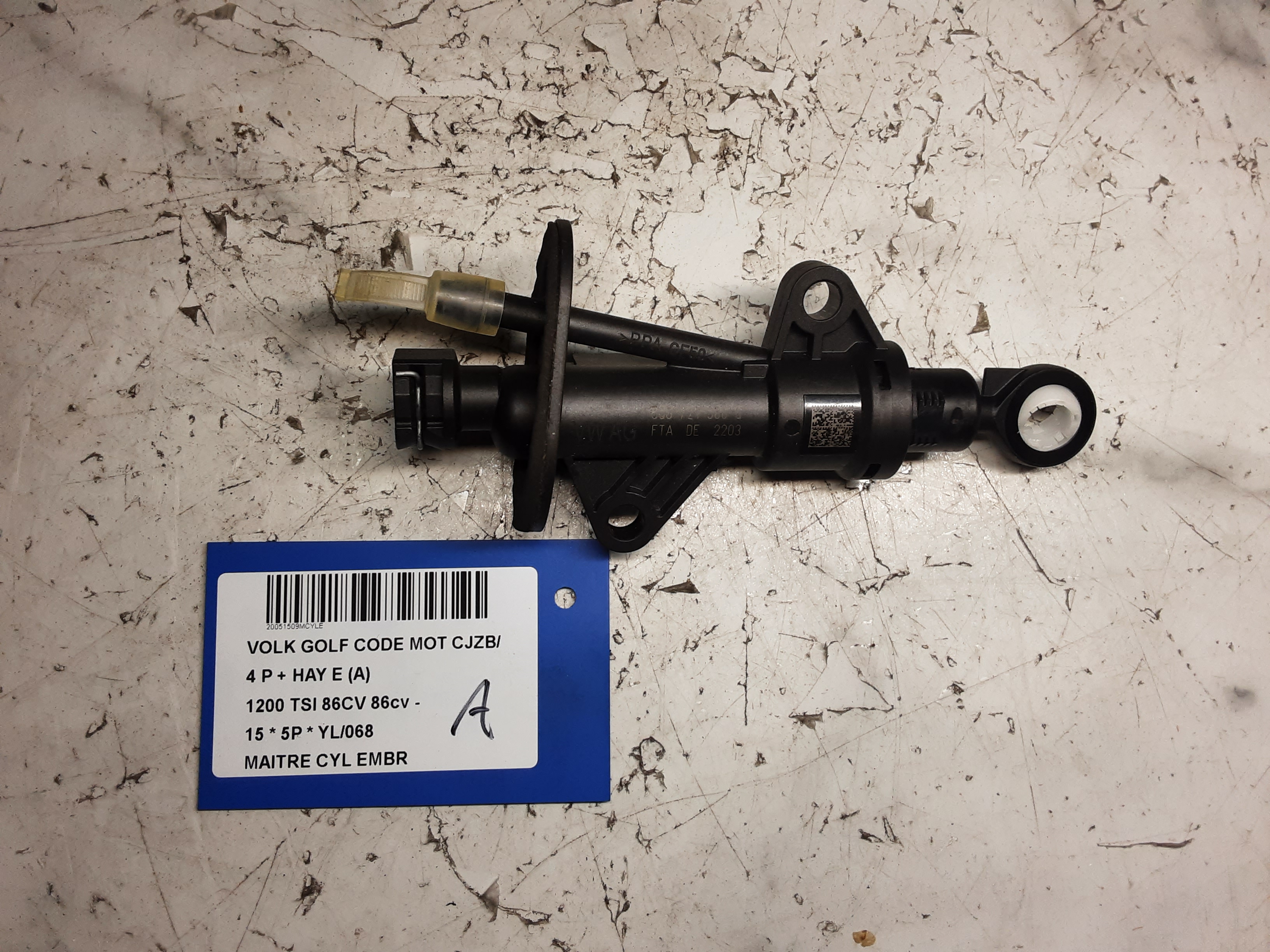 HOOFDREMCILINDER KOPPELING Vw GOLF VII 11/12 - 17