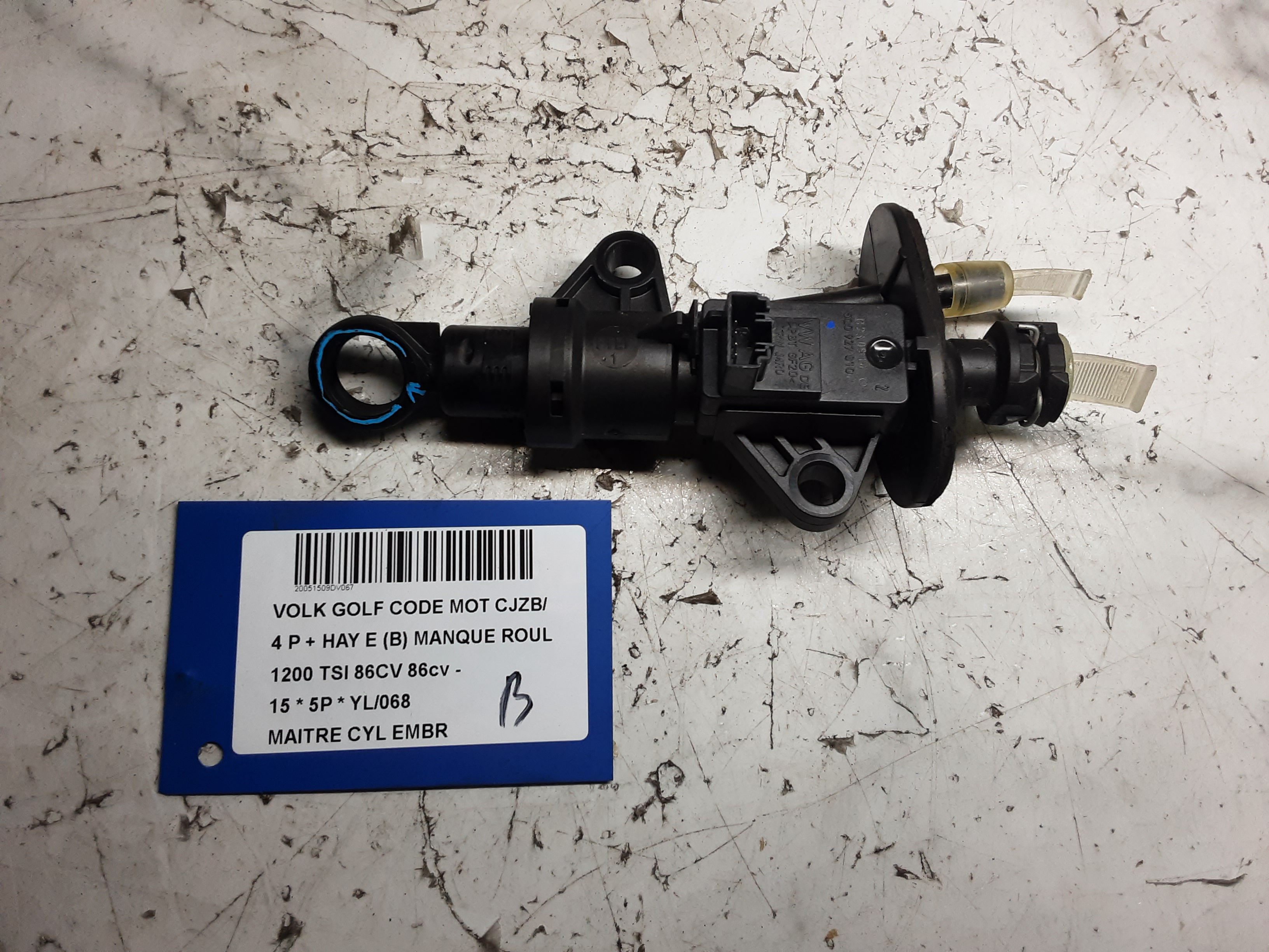 HOOFDREMCILINDER KOPPELING Vw GOLF VII 11/12 - 17