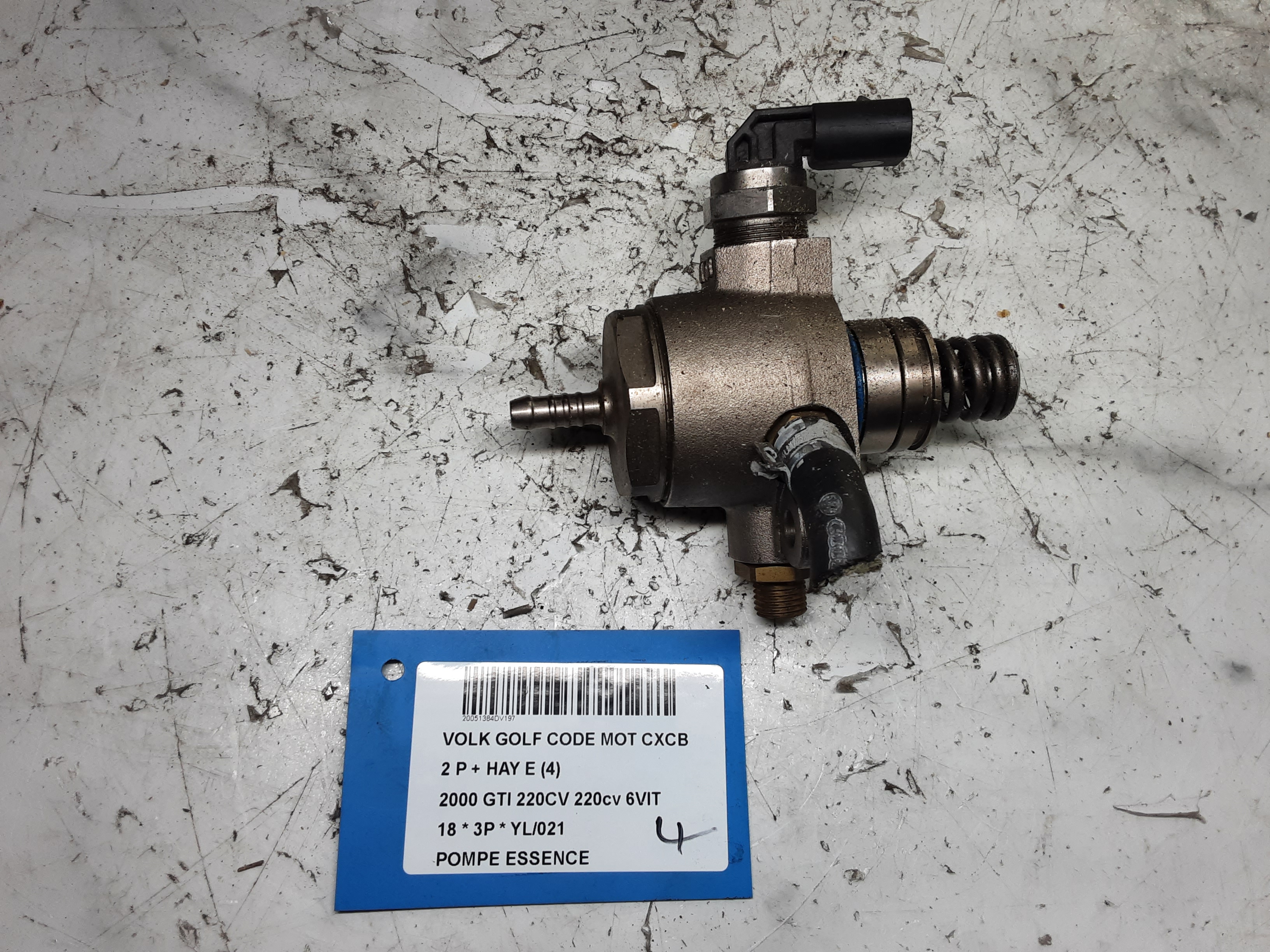 POMPE A ESSENCE Vw GOLF VII 1/17 - 2/20 FaceLift