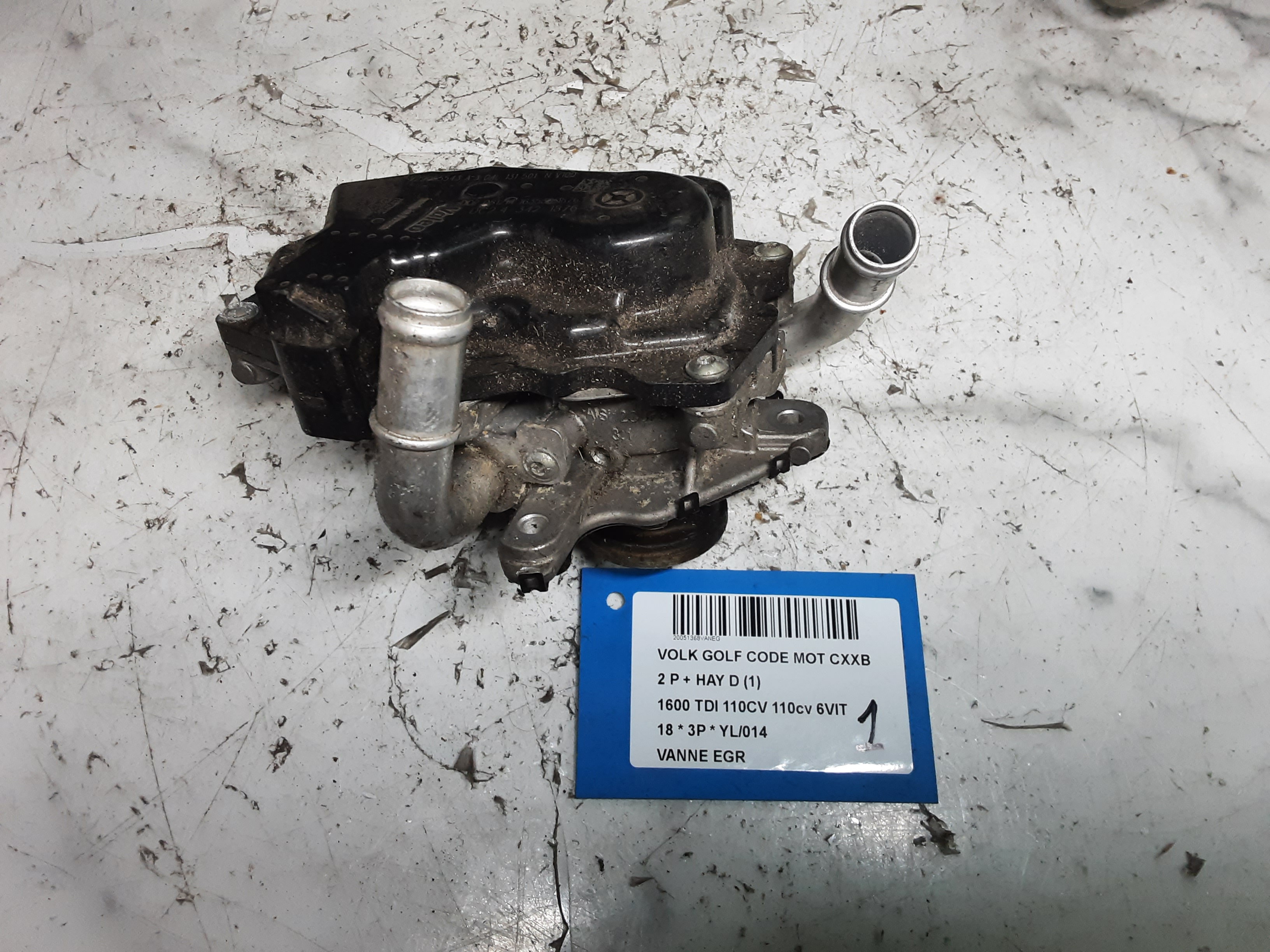 EGR KLEP Vw GOLF VII 1/17 - 2/20 FaceLift