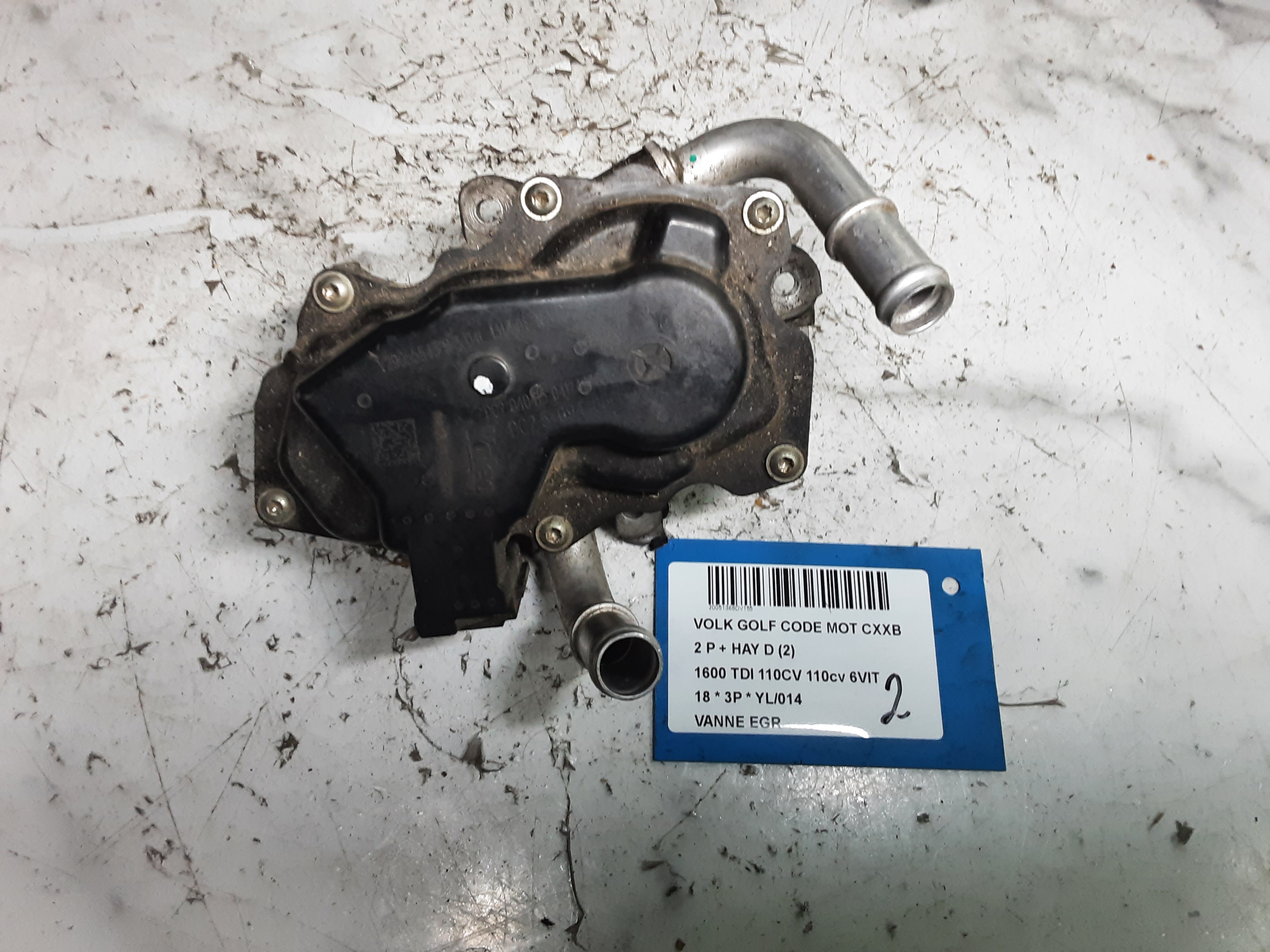 EGR KLEP Vw GOLF VII 1/17 - 2/20 FaceLift
