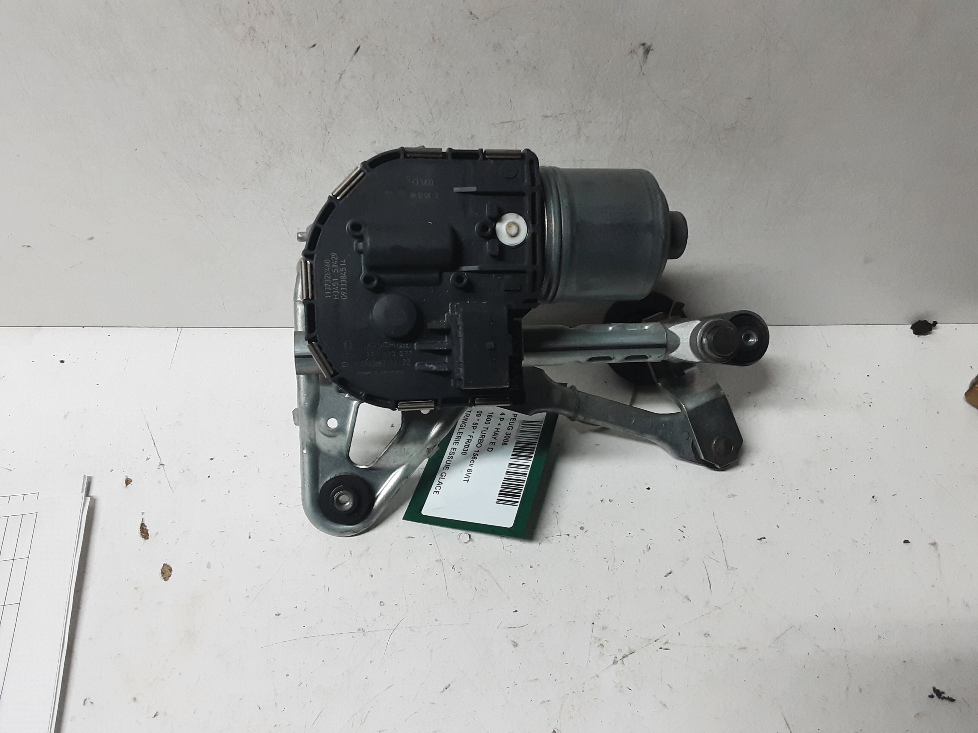 MOTOR RUITENWISSERS VOOR Peugeot 3008 (1) 6/09 - 16