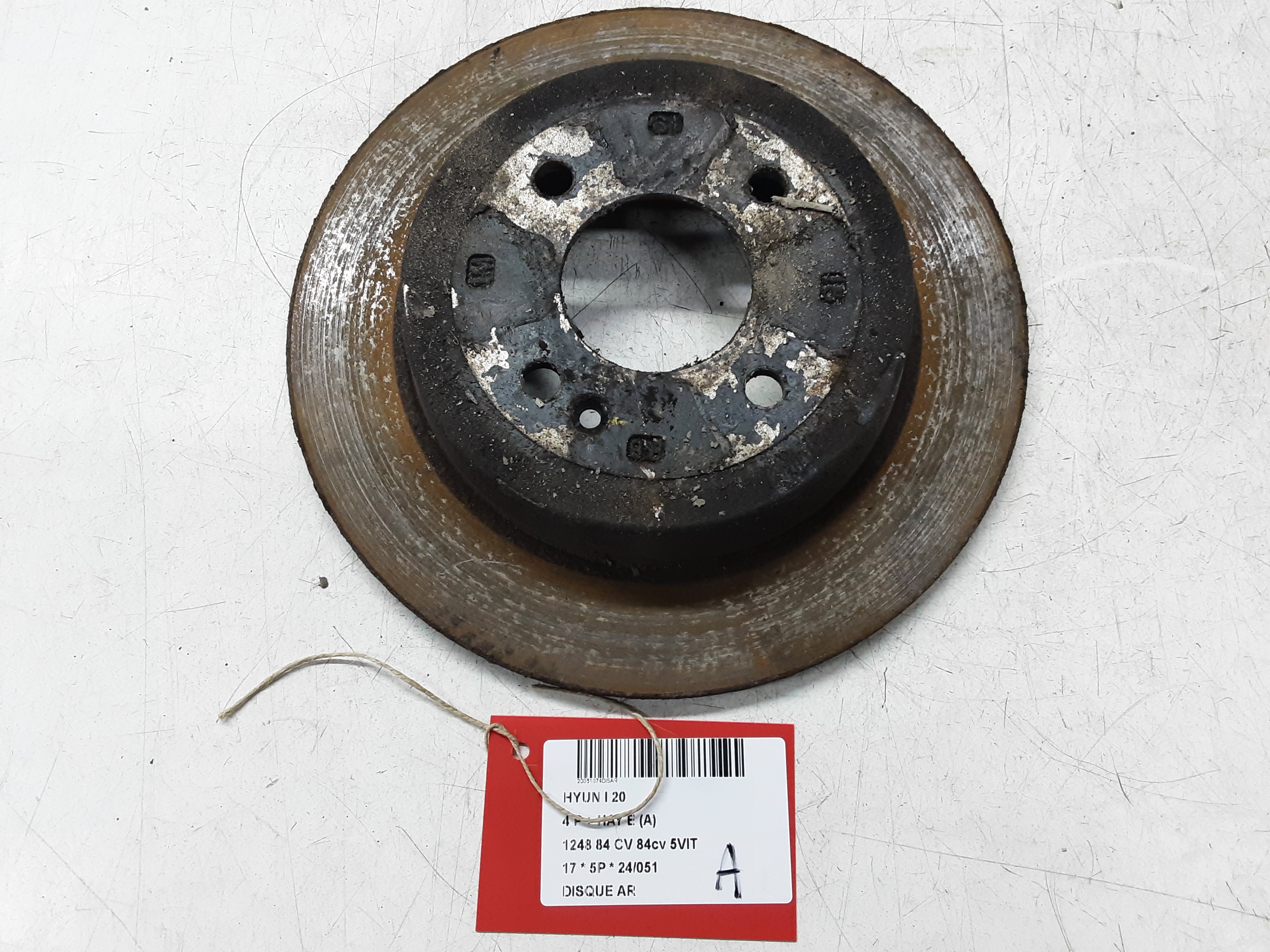 REMSCHIJF ACHTER Hyundai I20 (3) 01/15 - 8/18