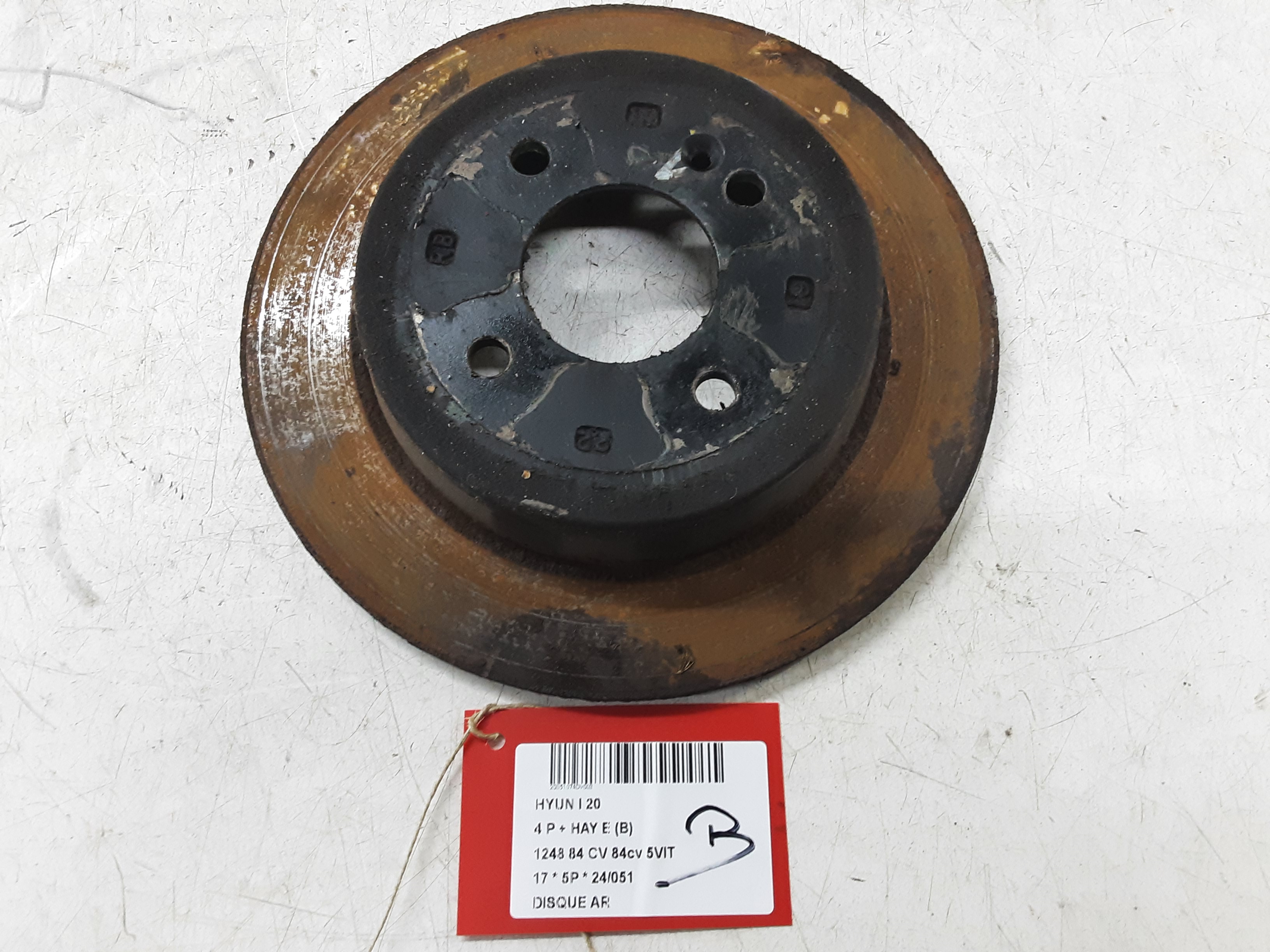 REMSCHIJF ACHTER Hyundai I20 (3) 01/15 - 8/18