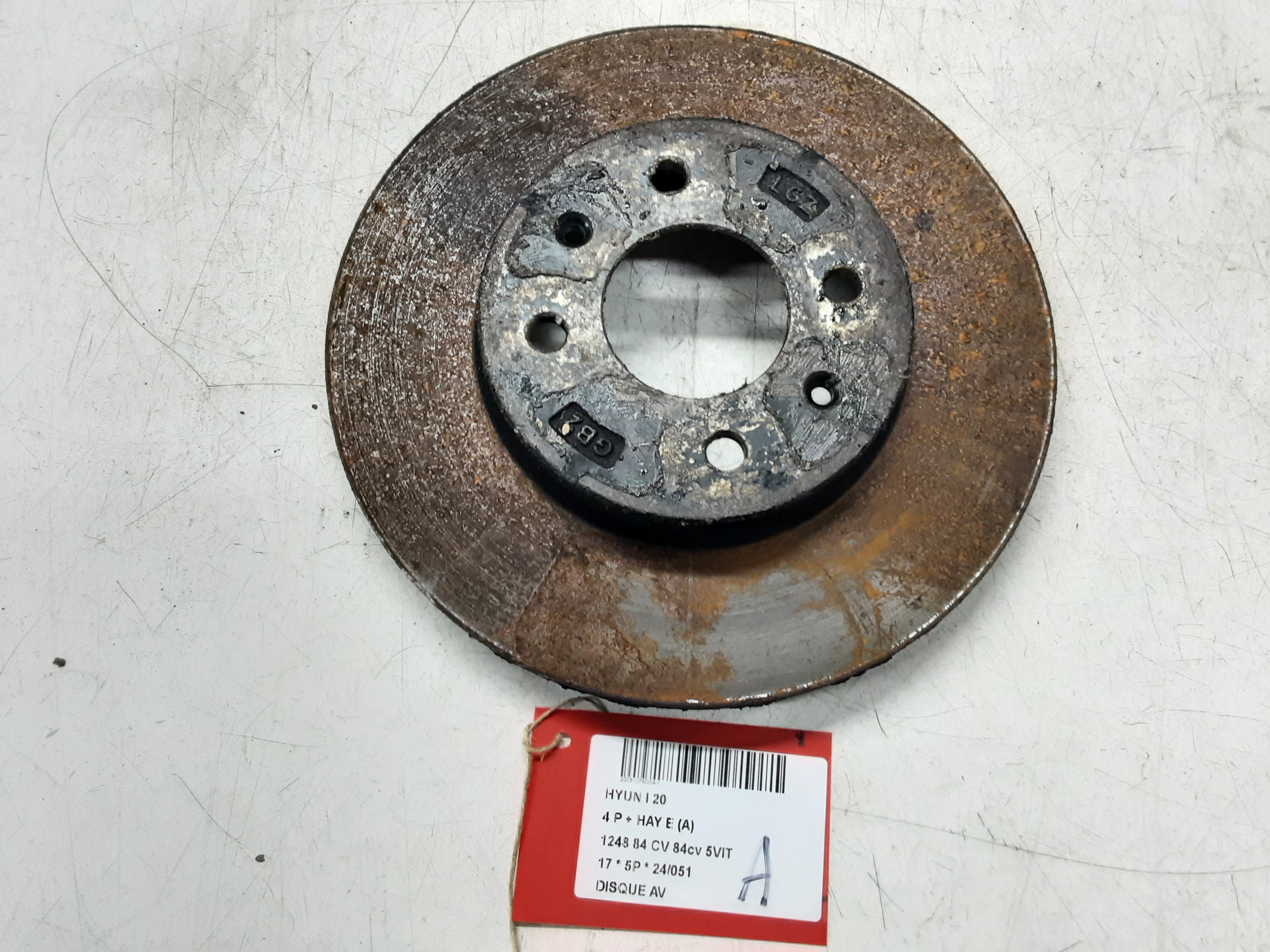 REMSCHIJF VOOR Hyundai I20 (3) 01/15 - 8/18