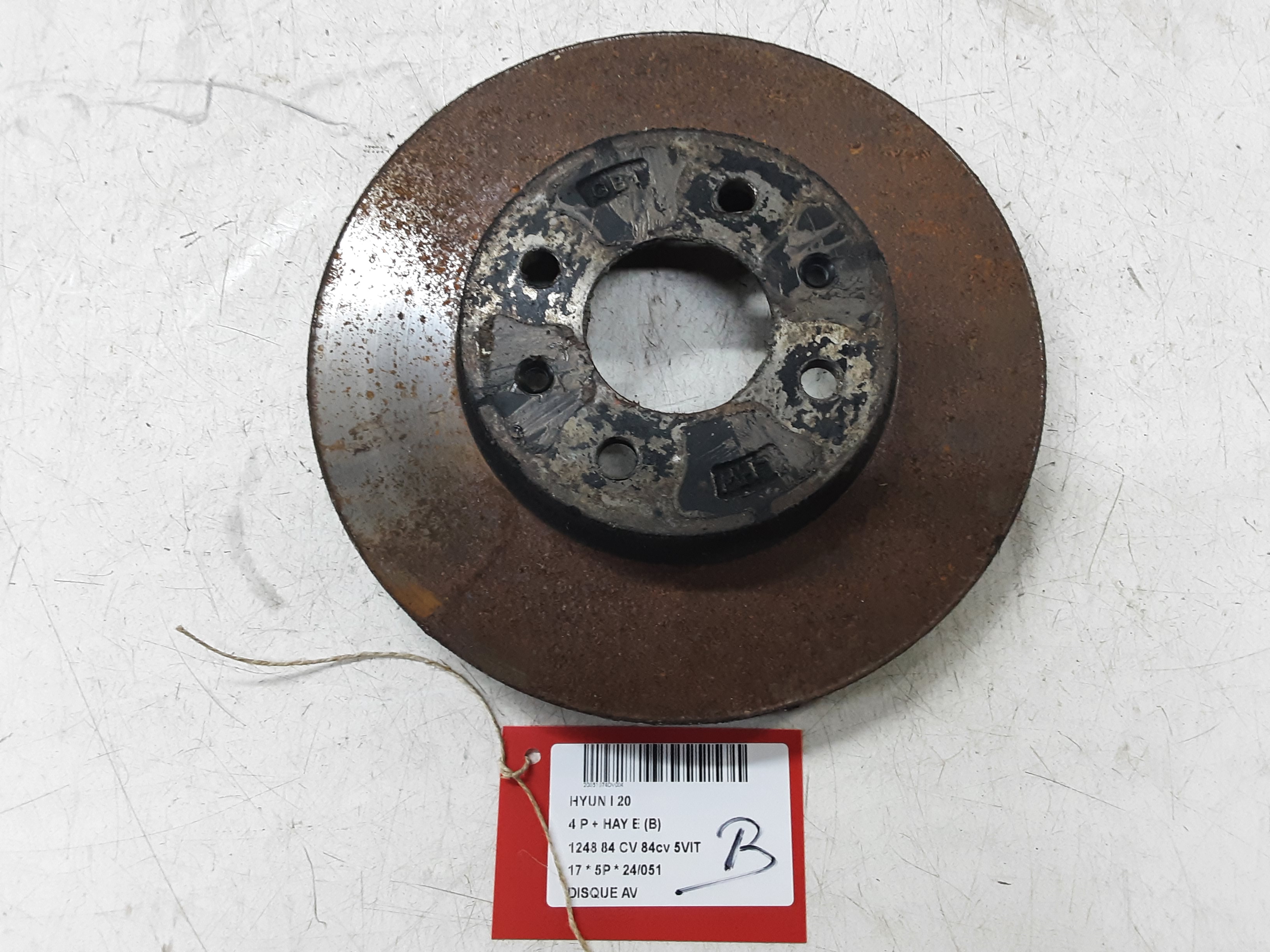 REMSCHIJF VOOR Hyundai I20 (3) 01/15 - 8/18