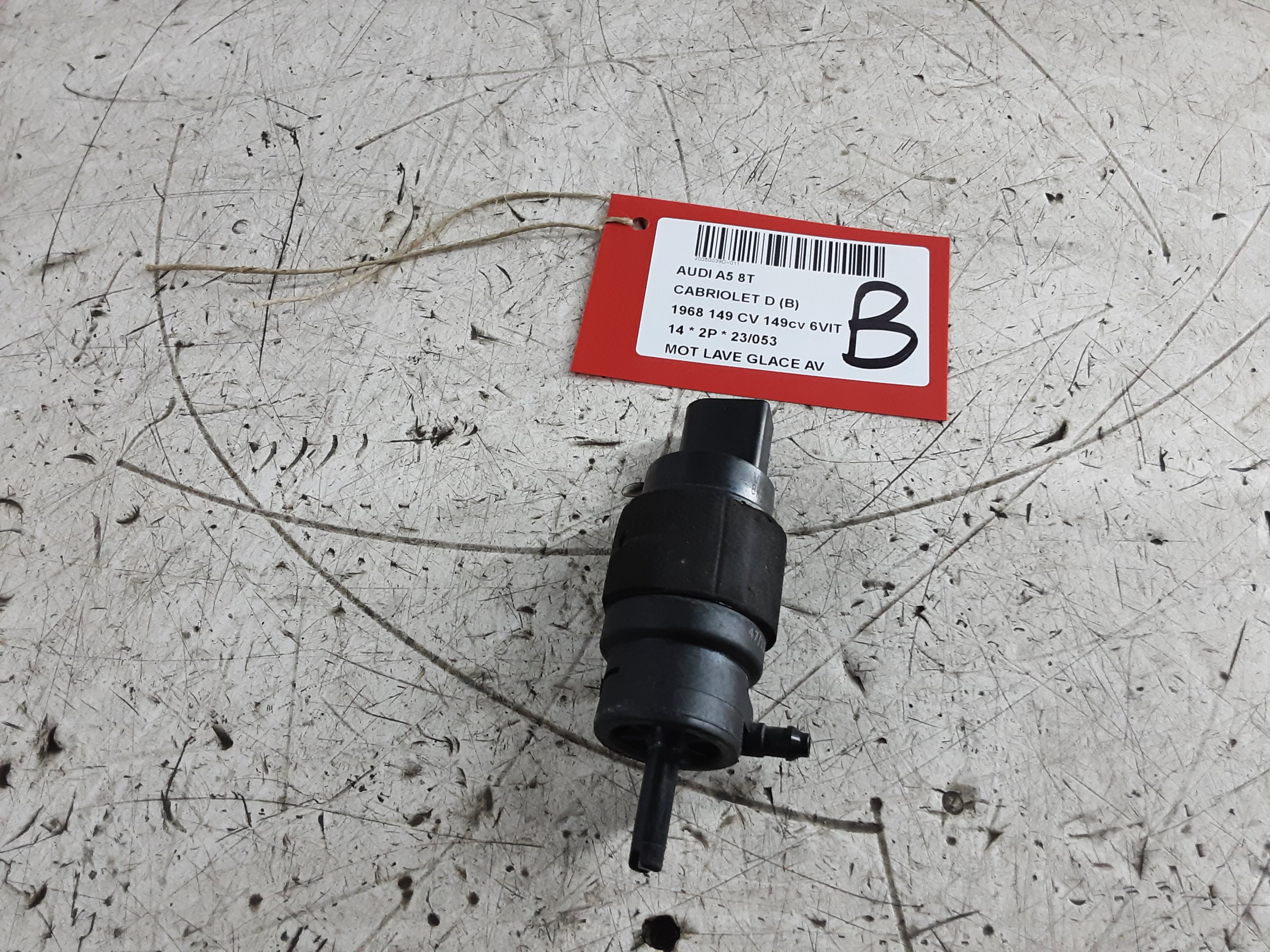 MOTOR RUITENWASSERS VOOR Audi A5 CABRIO 8/11 - 12/16