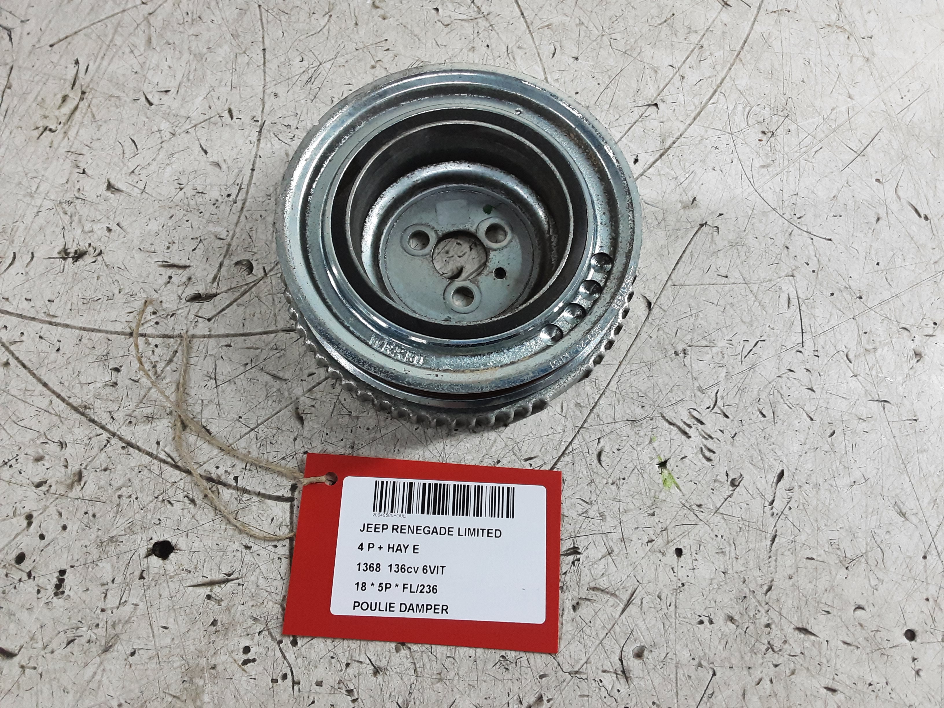 POULIE DAMPER Jeep RENEGADE (1) 7/14 - 9/2018