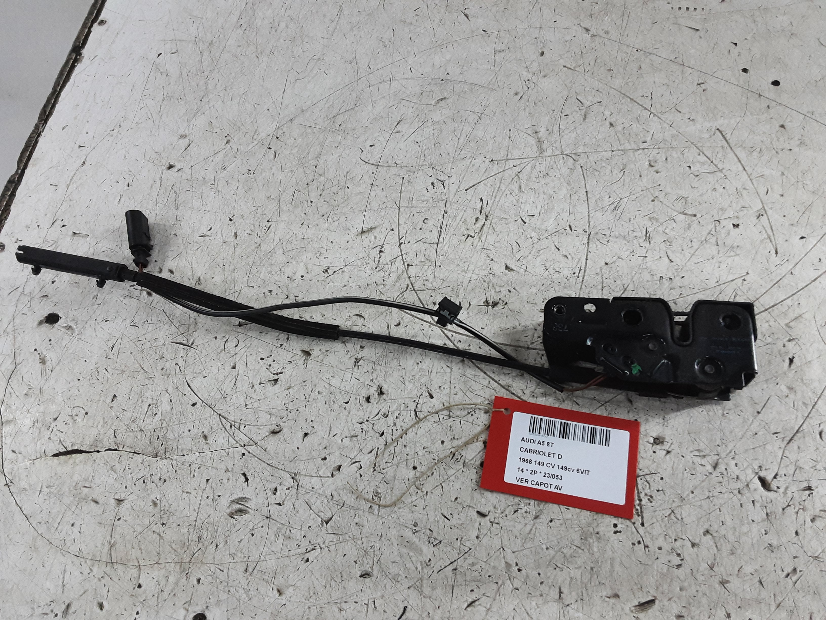 DRUKVEER MOTORKAP Audi A5 CABRIO 8/11 - 12/16