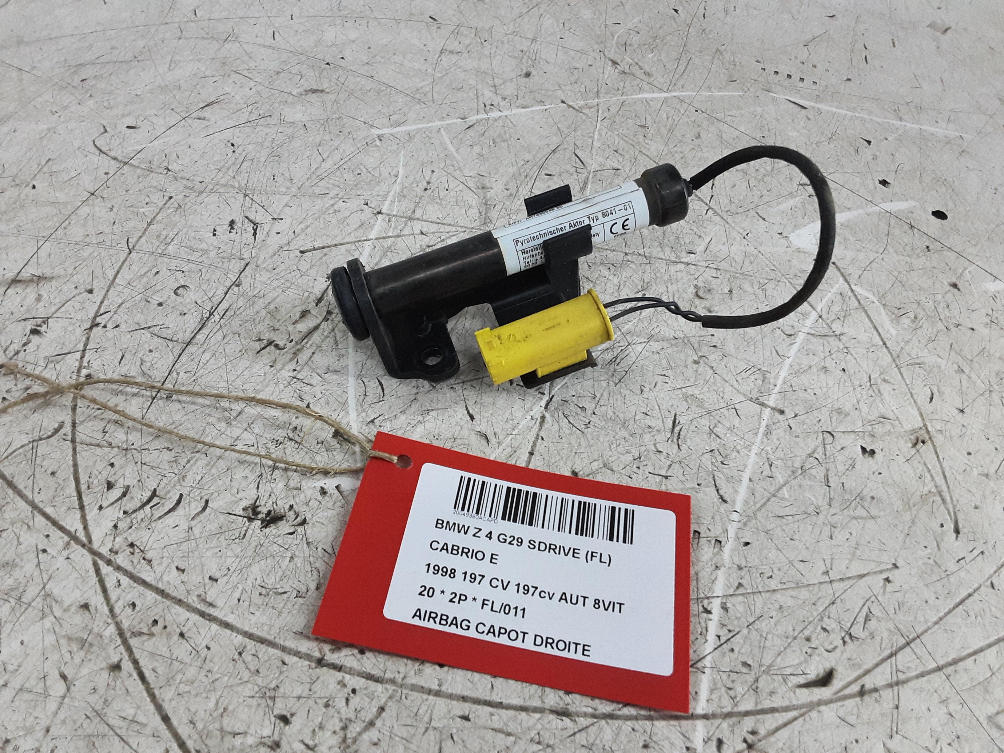 AIRBAG MOTORKAP RECHTS Bmw Z4 G29 11/18+