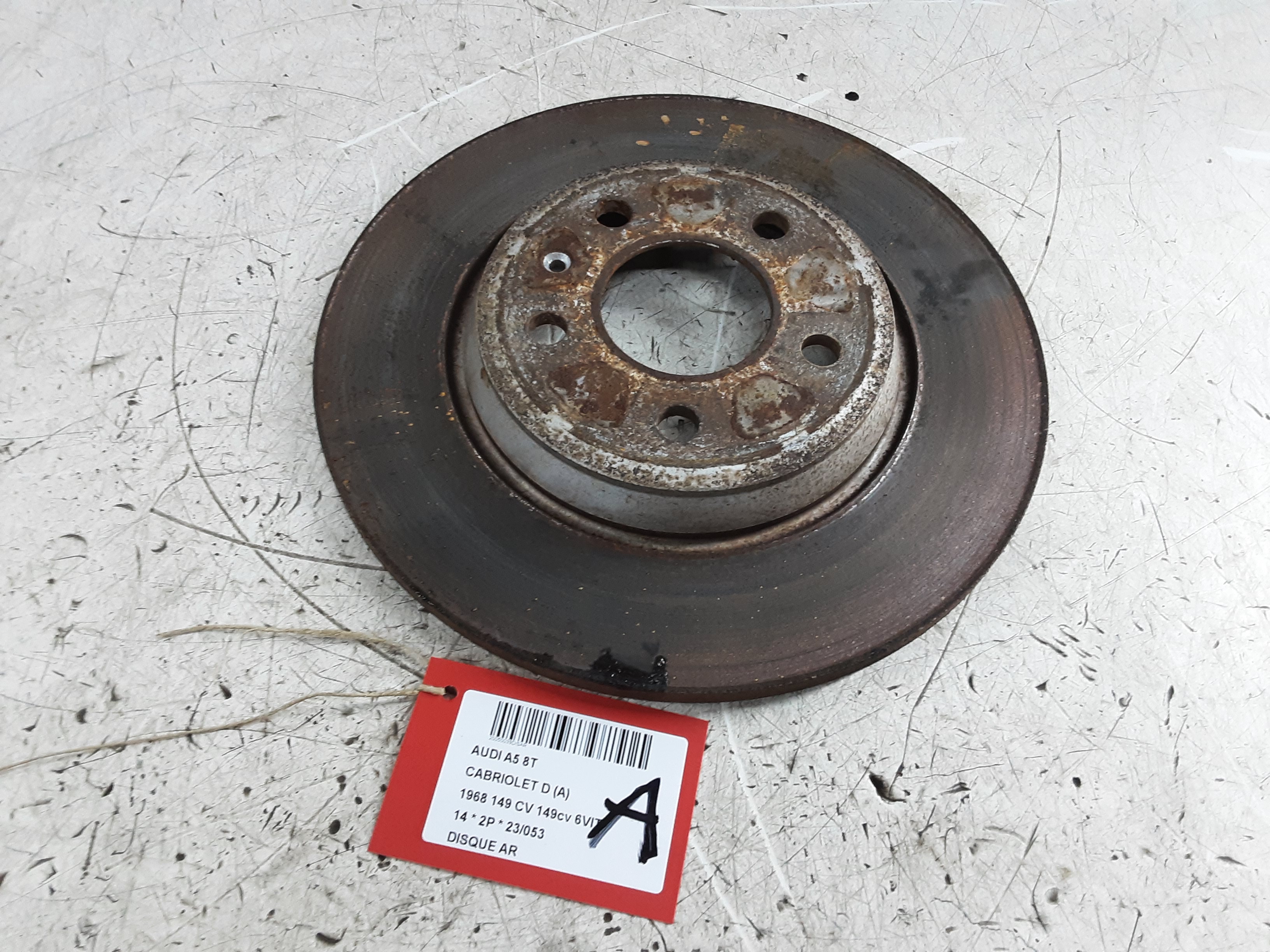 REMSCHIJF ACHTER Audi A5 CABRIO 8/11 - 12/16 REMSCHIJF ACHTER Audi A5 CABRIO 8/11 - 12/16