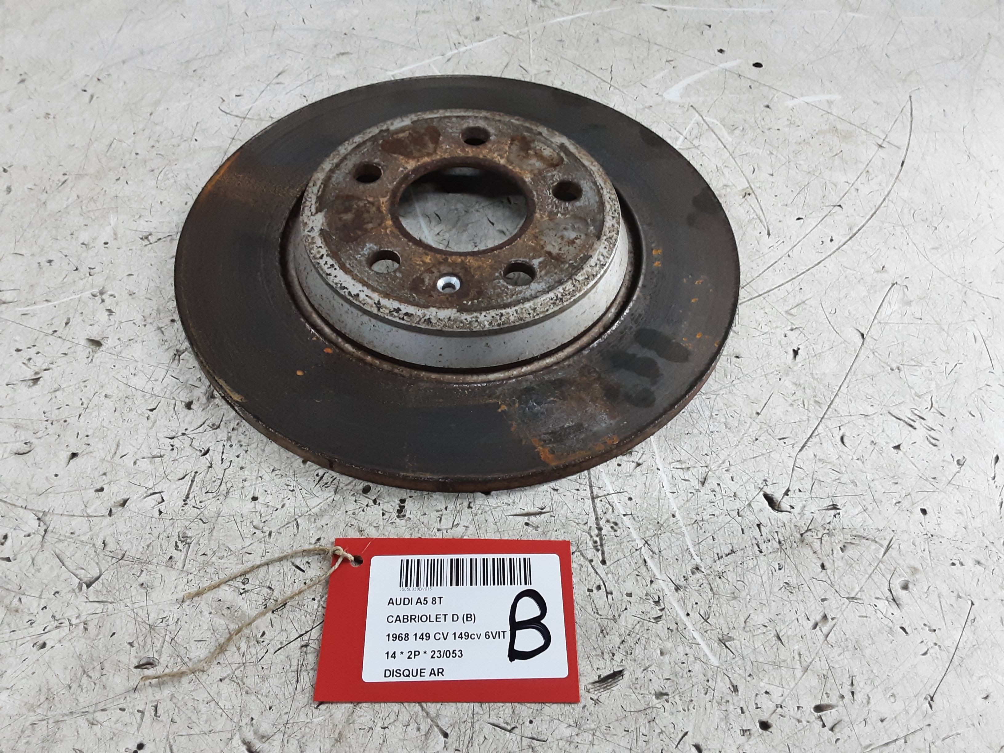 REMSCHIJF ACHTER Audi A5 CABRIO 8/11 - 12/16 REMSCHIJF ACHTER Audi A5 CABRIO 8/11 - 12/16