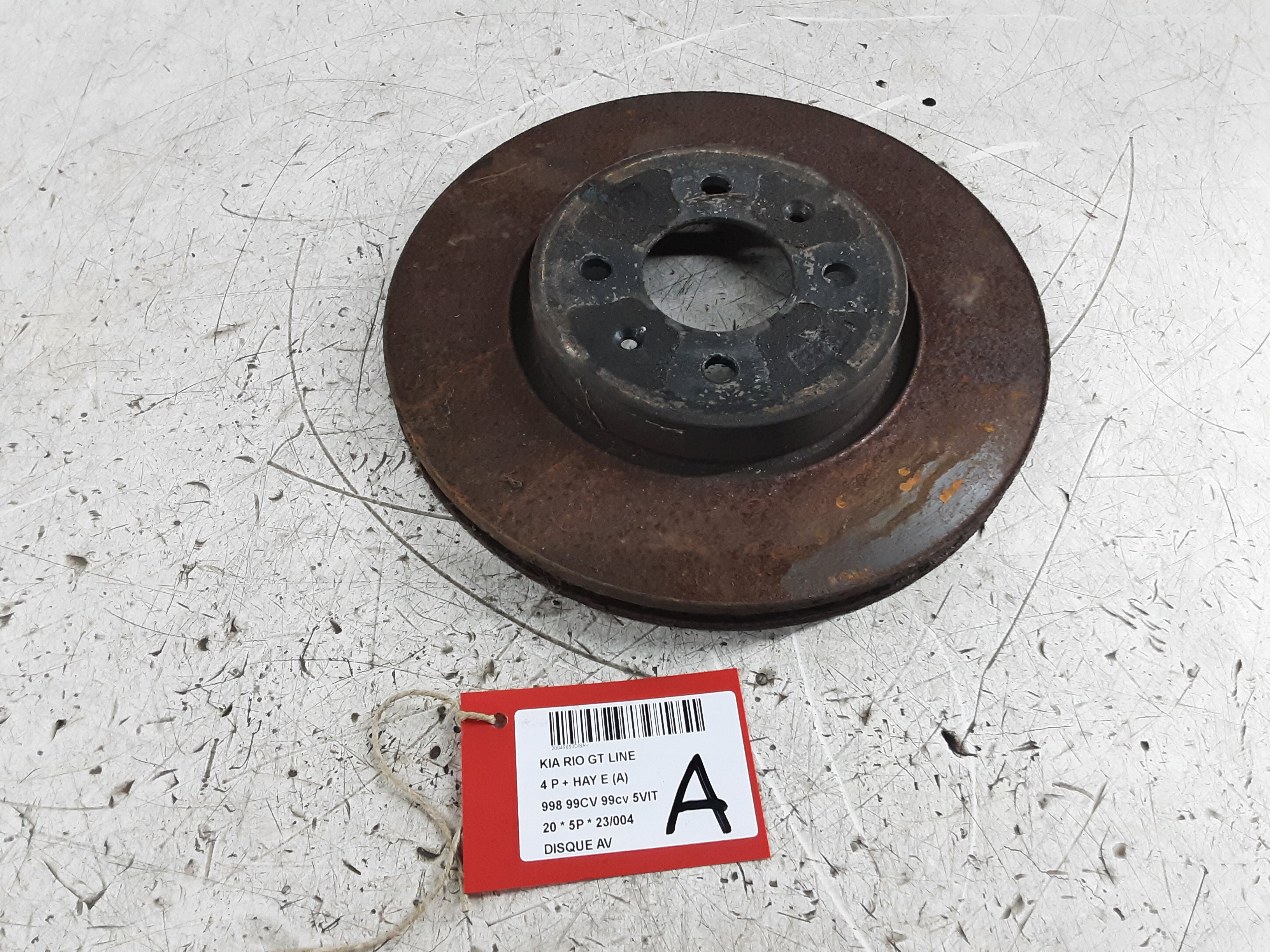 REMSCHIJF VOOR Kia RIO 01/17+ REMSCHIJF VOOR Kia RIO 01/17+