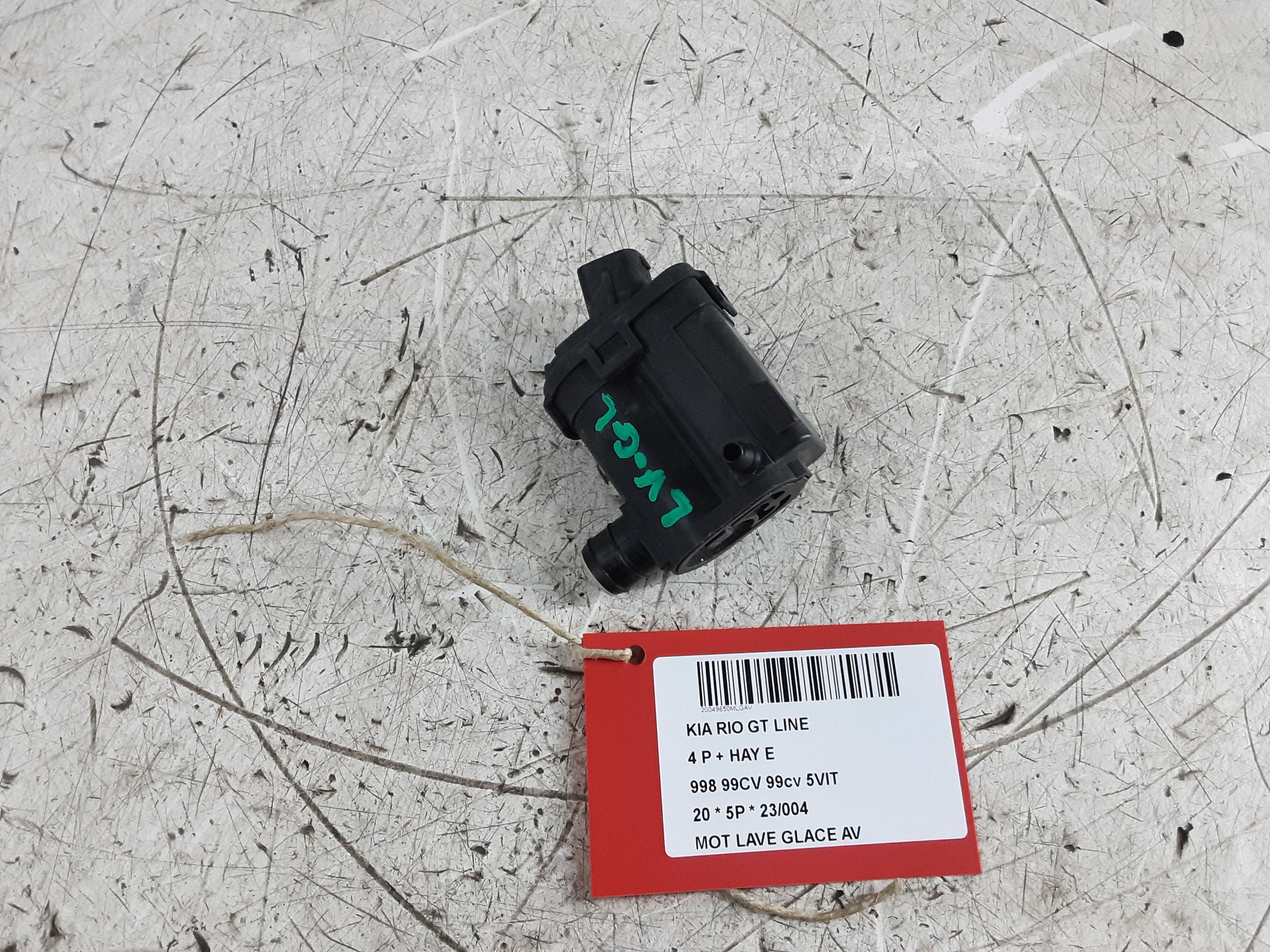 MOTOR RUITENWASSERS VOOR Kia RIO 01/17+ MOTOR RUITENWASSERS VOOR Kia RIO 01/17+