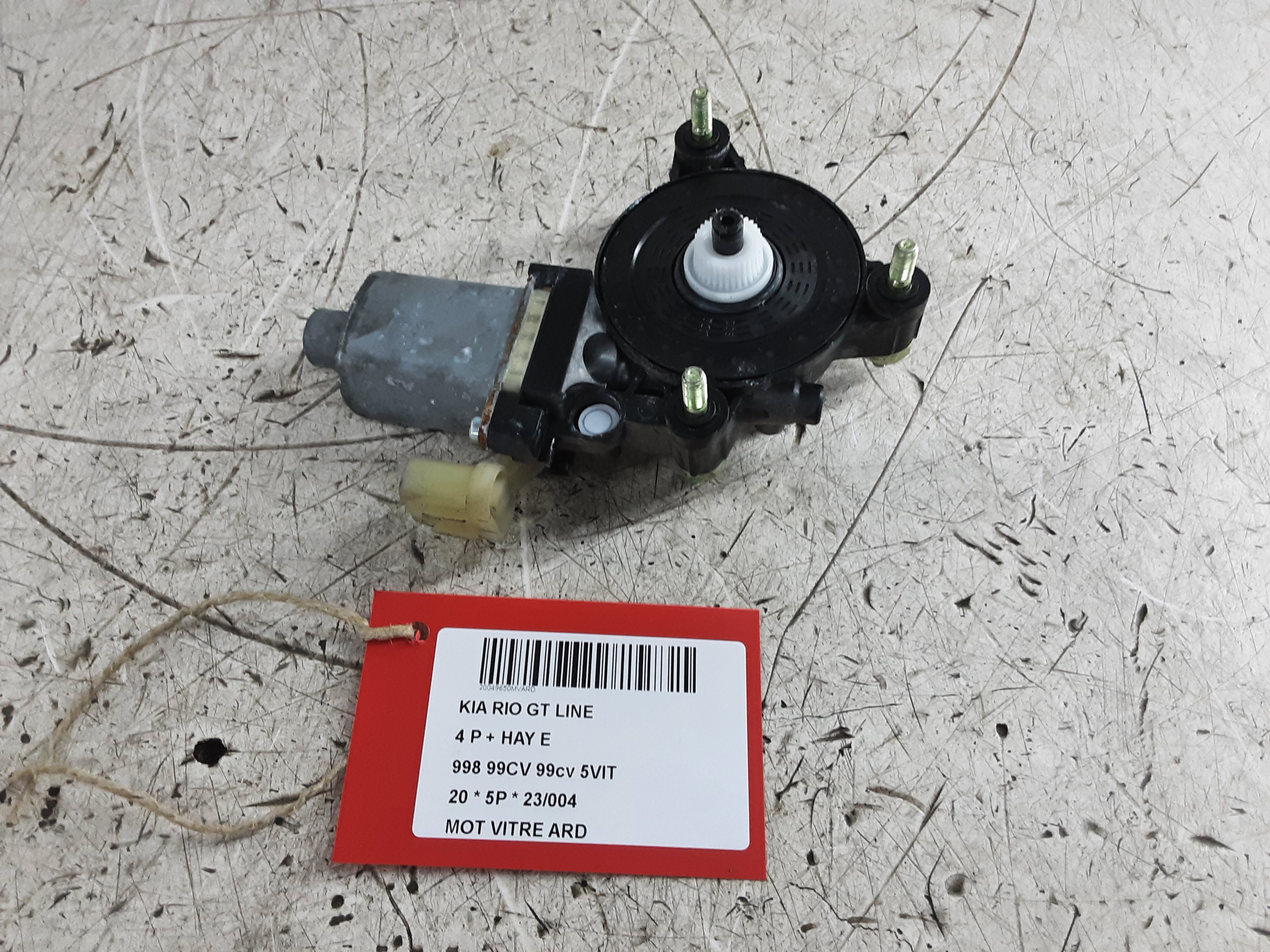 MOTOR RUITMECHANISME ACHTER RECHTS Kia RIO 01/17+
