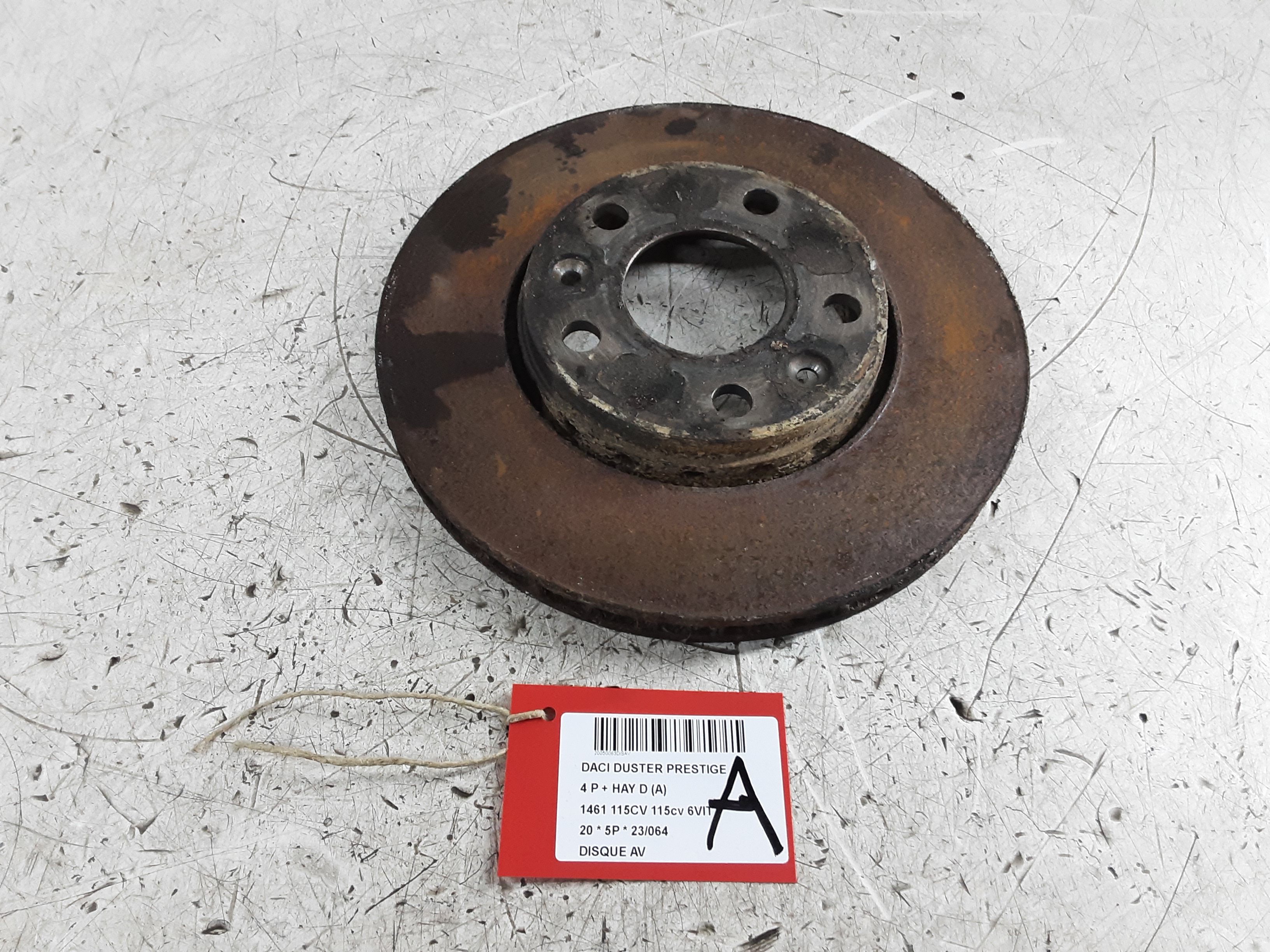 REMSCHIJF VOOR Dacia DUSTER 1/18+