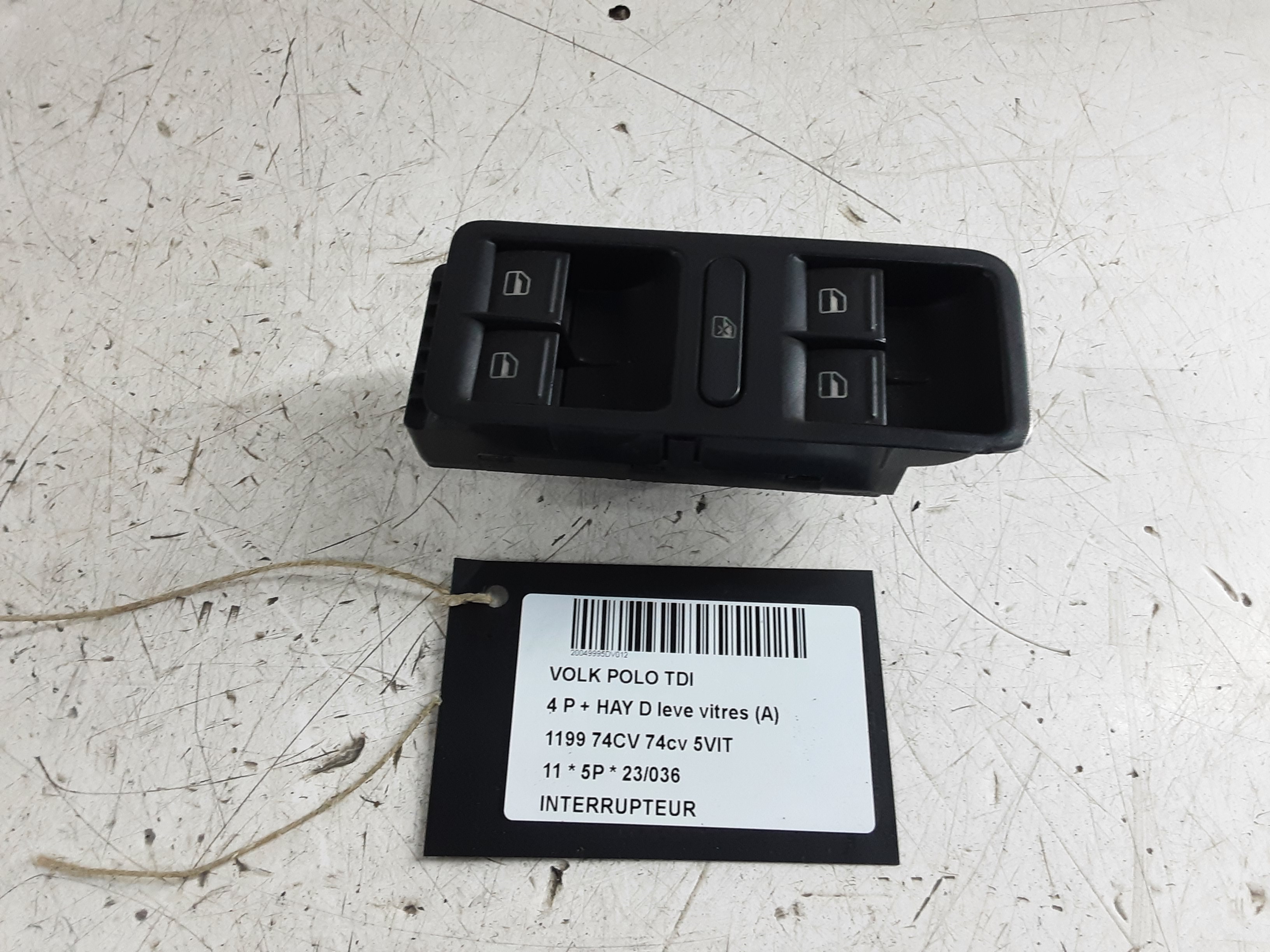 SCHAKELAAR Vw POLO (6R) 6/09 - 4/14