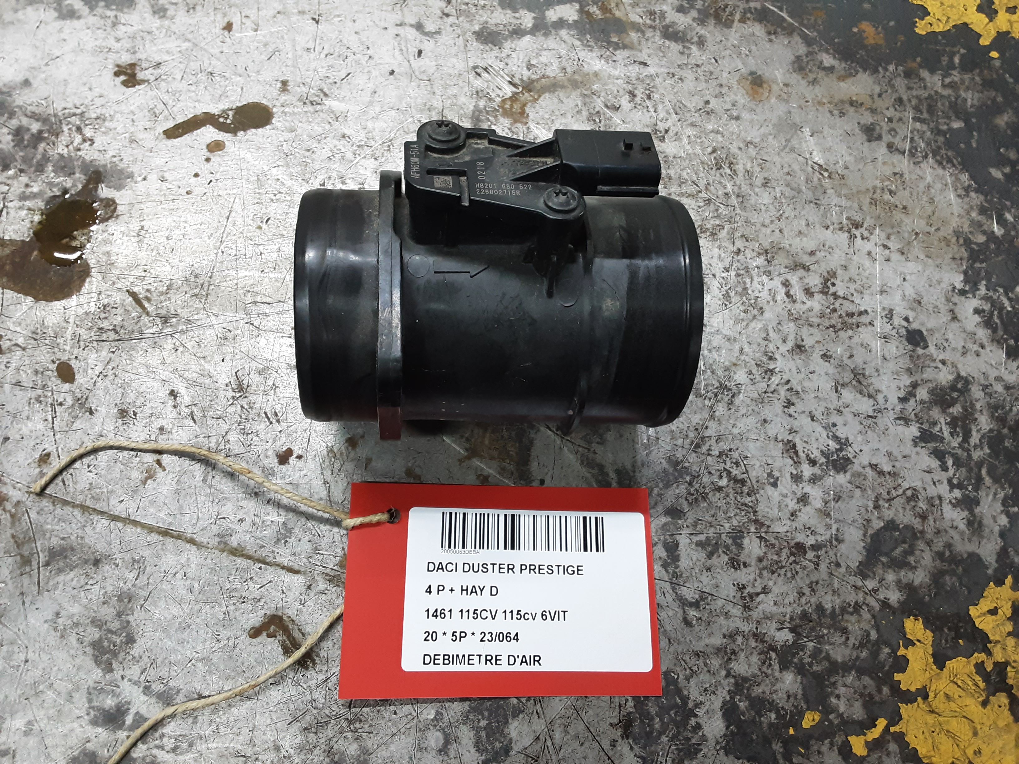 LUCHTHOEVEELHEIDSMETER Dacia DUSTER 1/18+