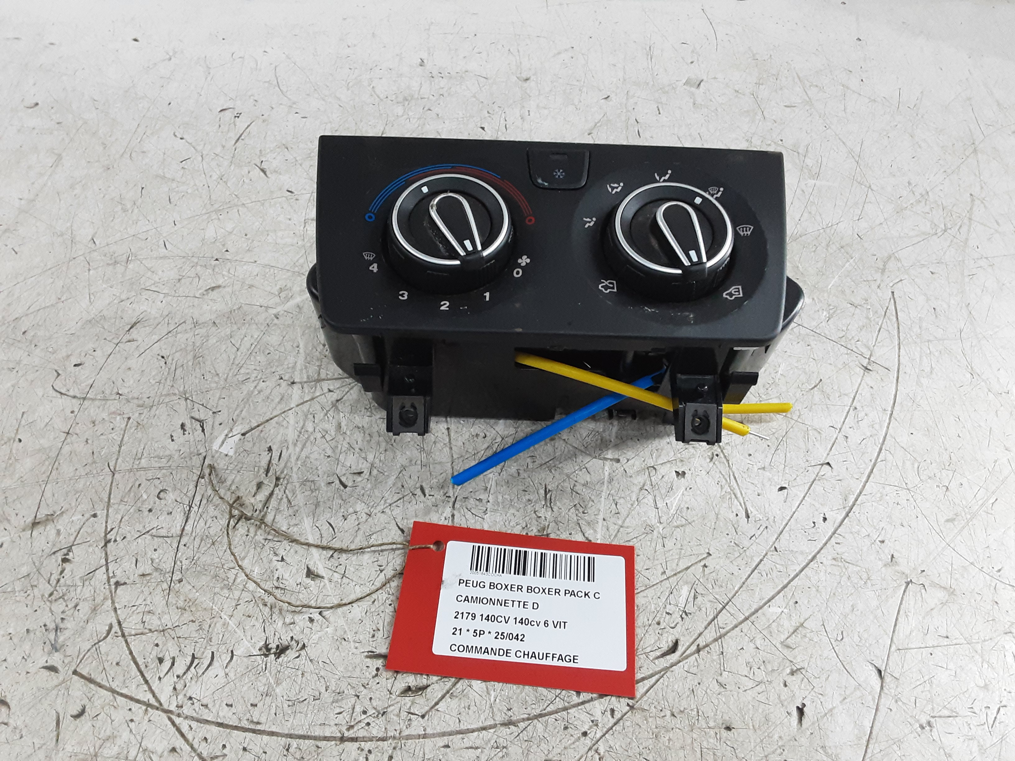 BEDIENINGSPANEER VERWARMING Peugeot BOXER 14+