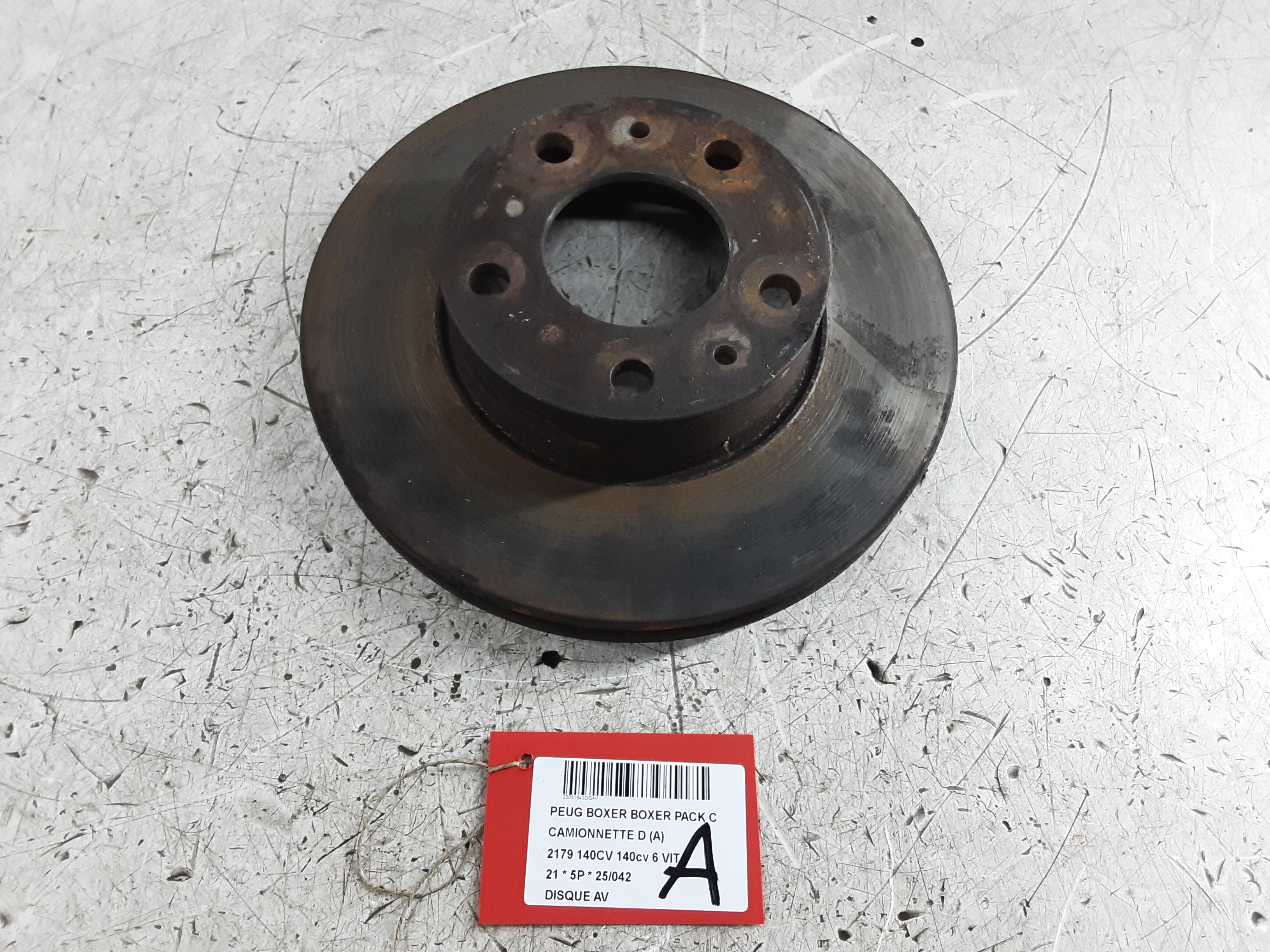 REMSCHIJF VOOR Peugeot BOXER 14+