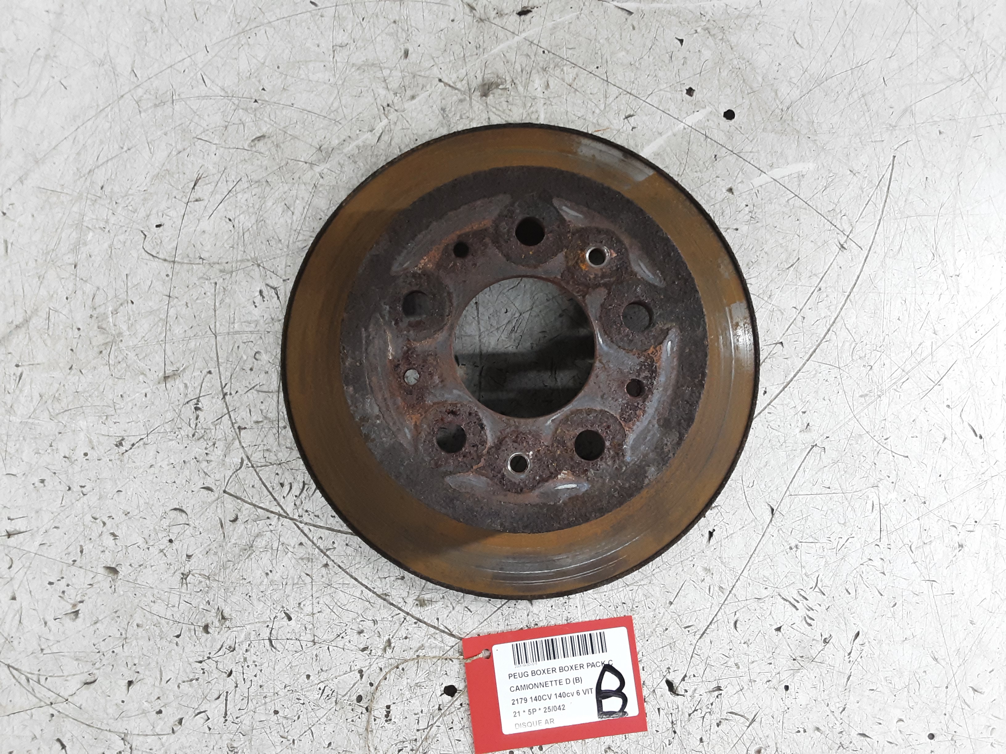 DISQUE ARRIERE Peugeot BOXER 14+