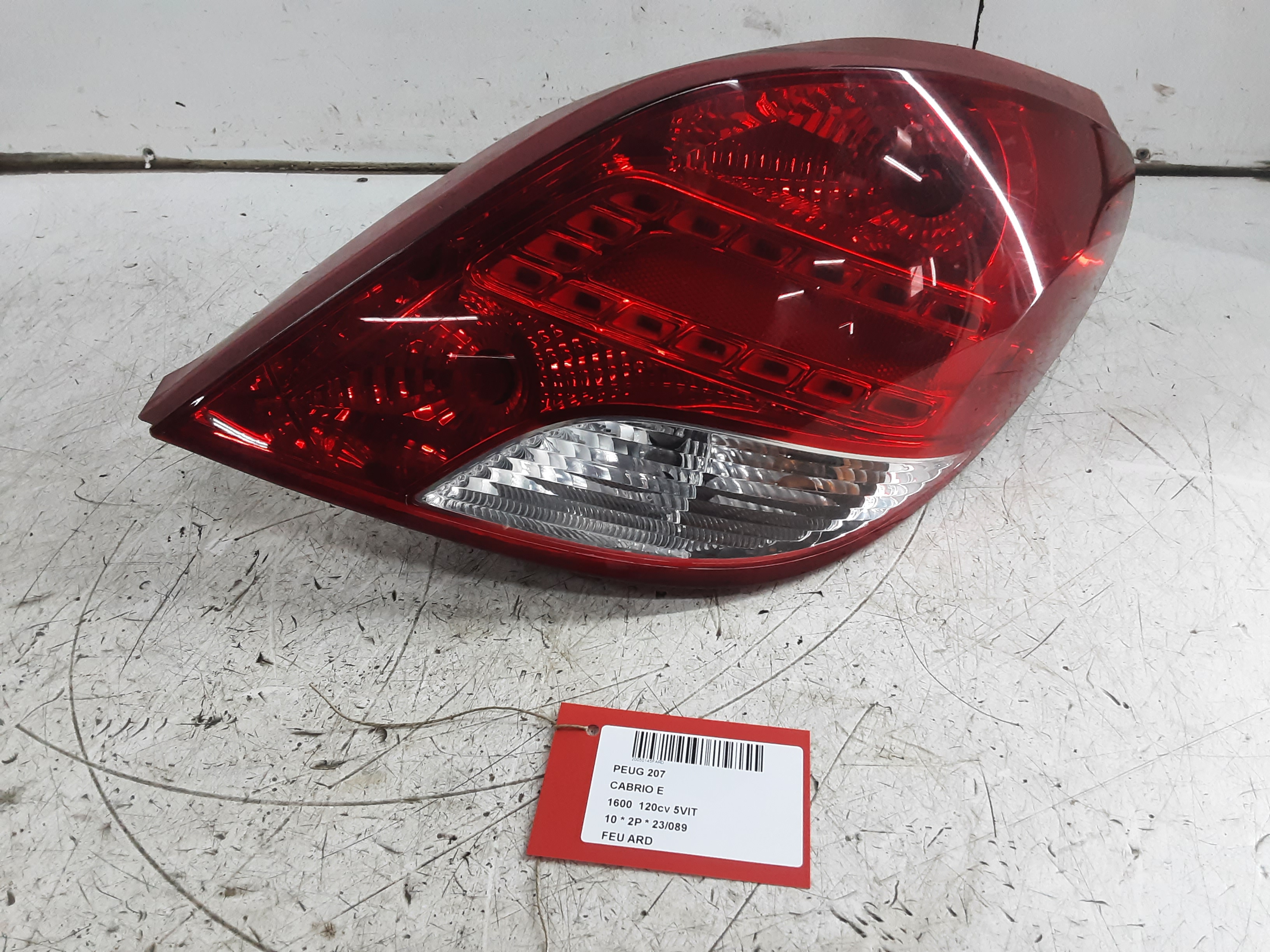 ACHTERLICHT RECHTS Peugeot 207 CC