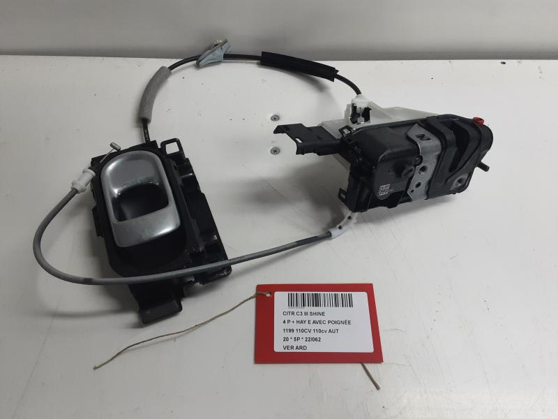 VERGRENDELING ACHTER RECHTS Citroen C3 (III) 10/16-9/20