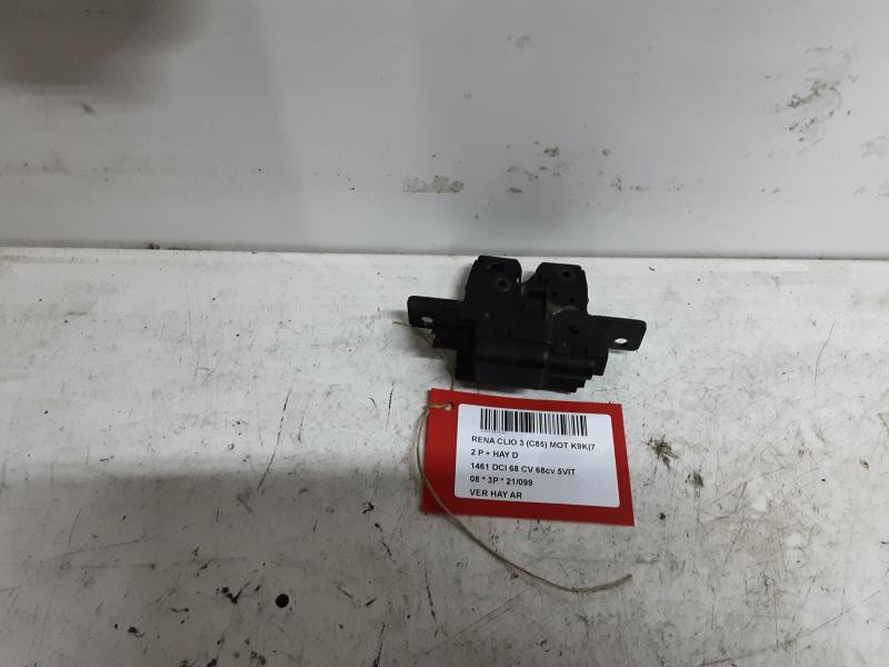 VERROUILLAGE DE HAYON ARRIERE Renault CLIO III 10/05 - 05/09