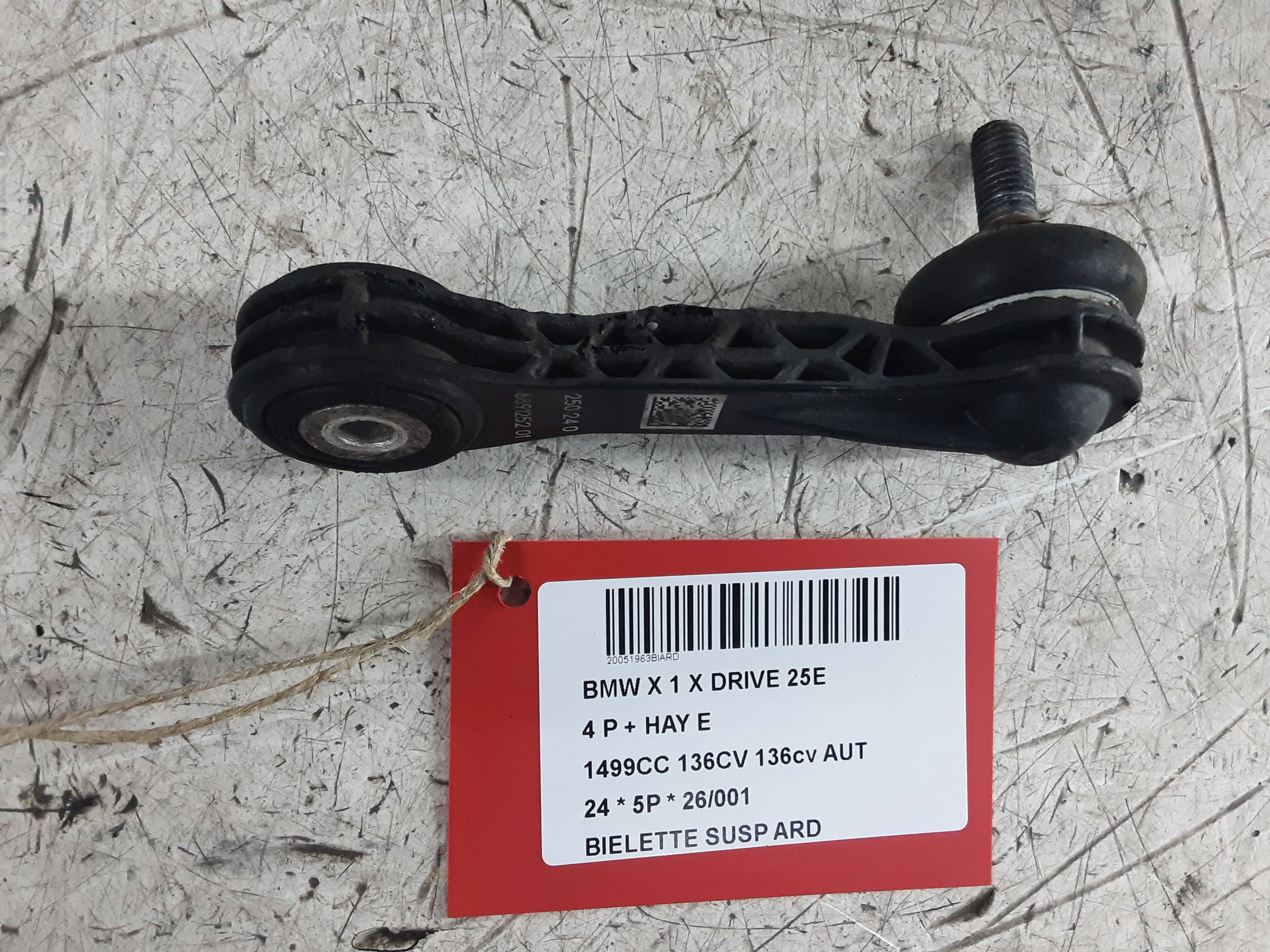 REACTIESTANG ACHTER RECHTS