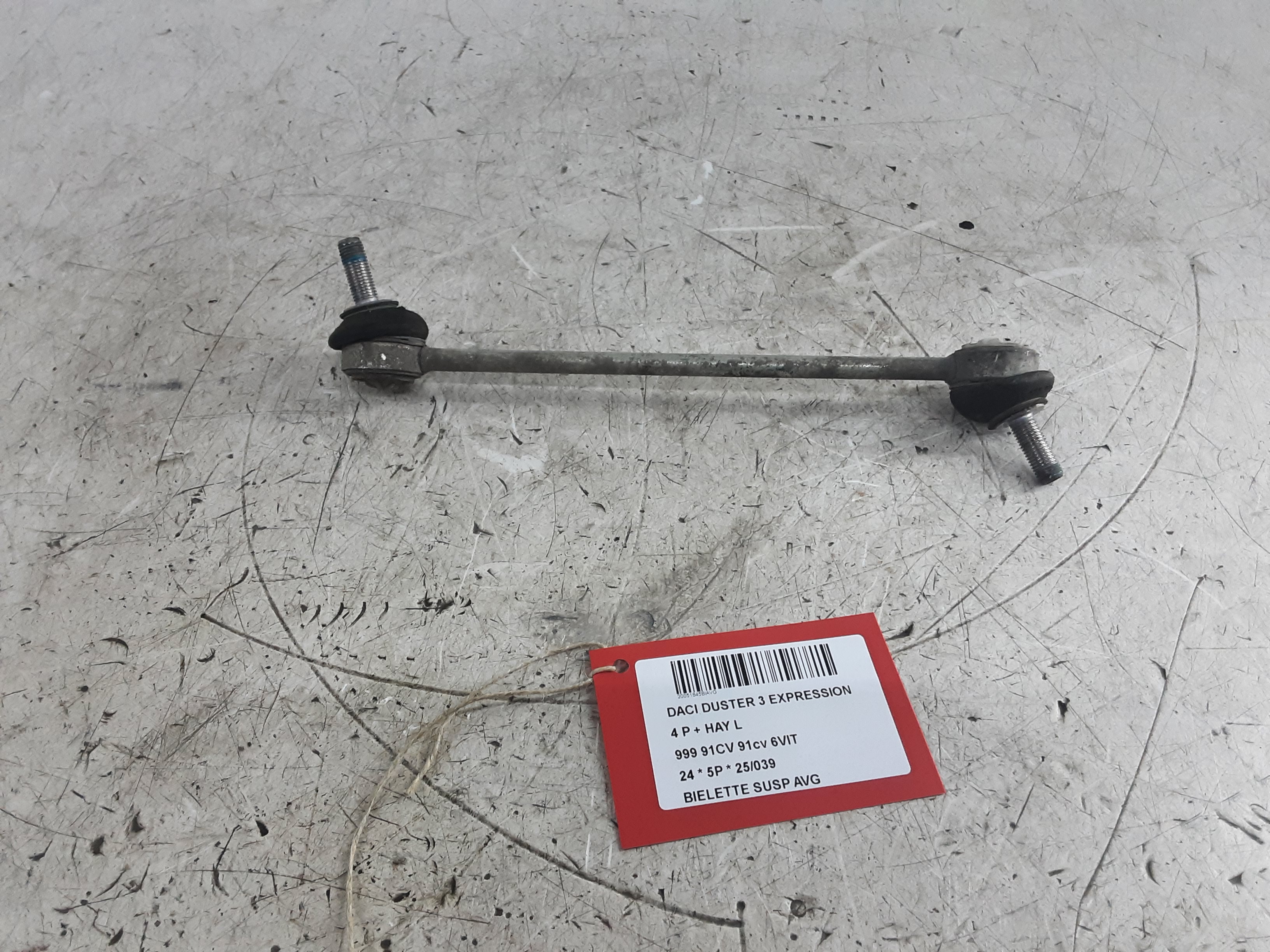 REACHTIESTANG VOOR LINKS