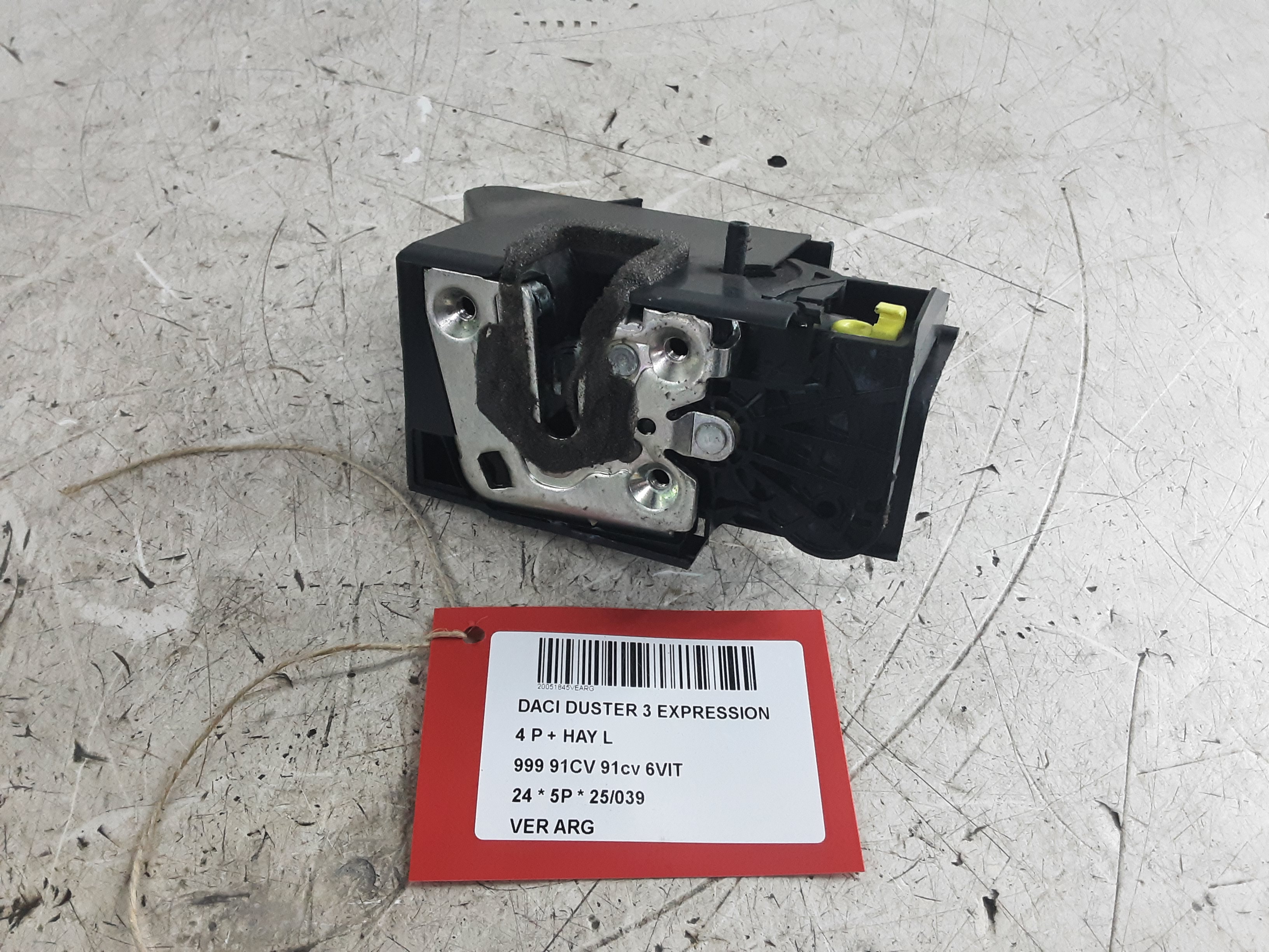 VERGRENDELING ACHTER LINKS