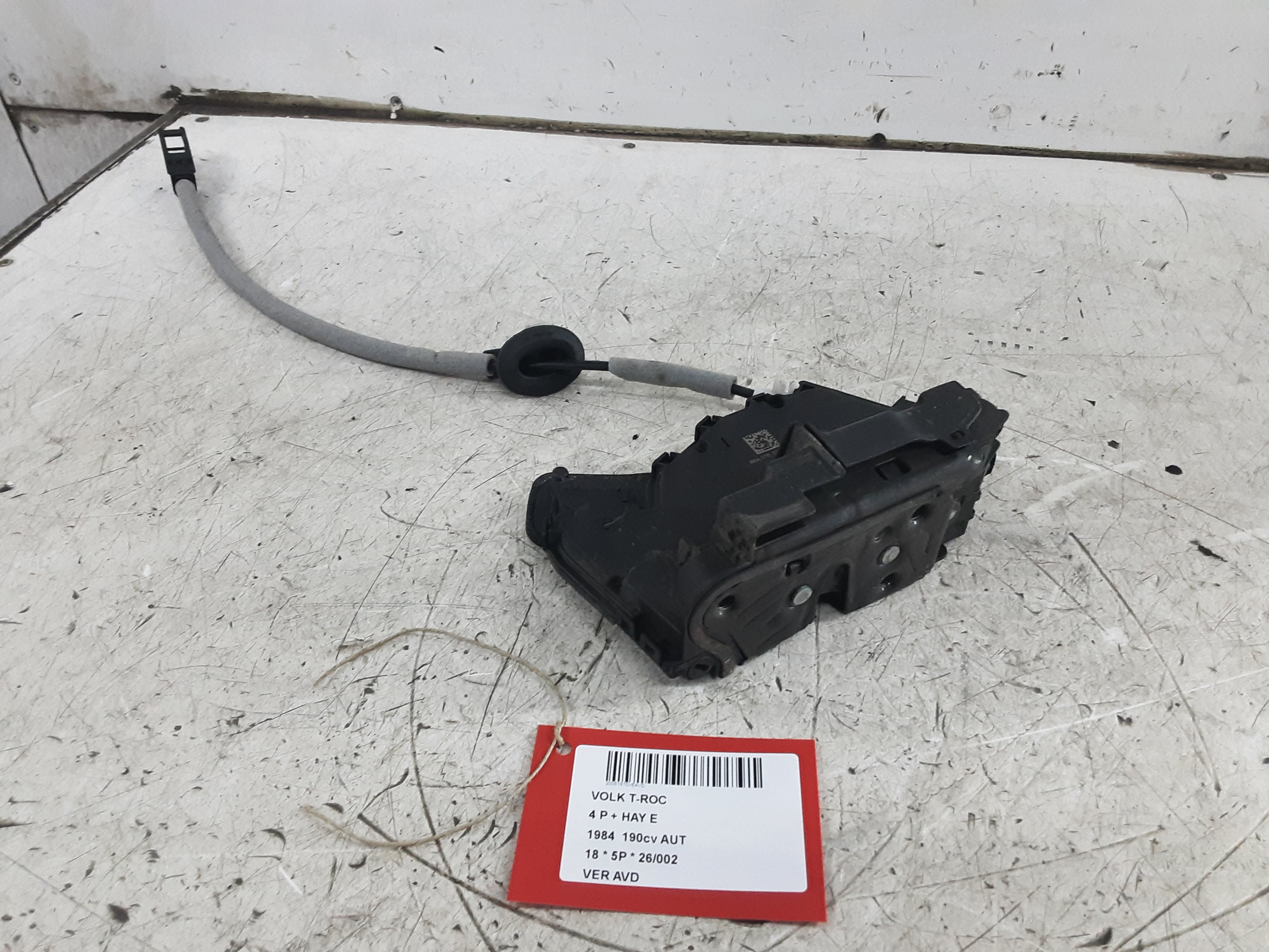 VERGRENDELING VOOR RECHTS