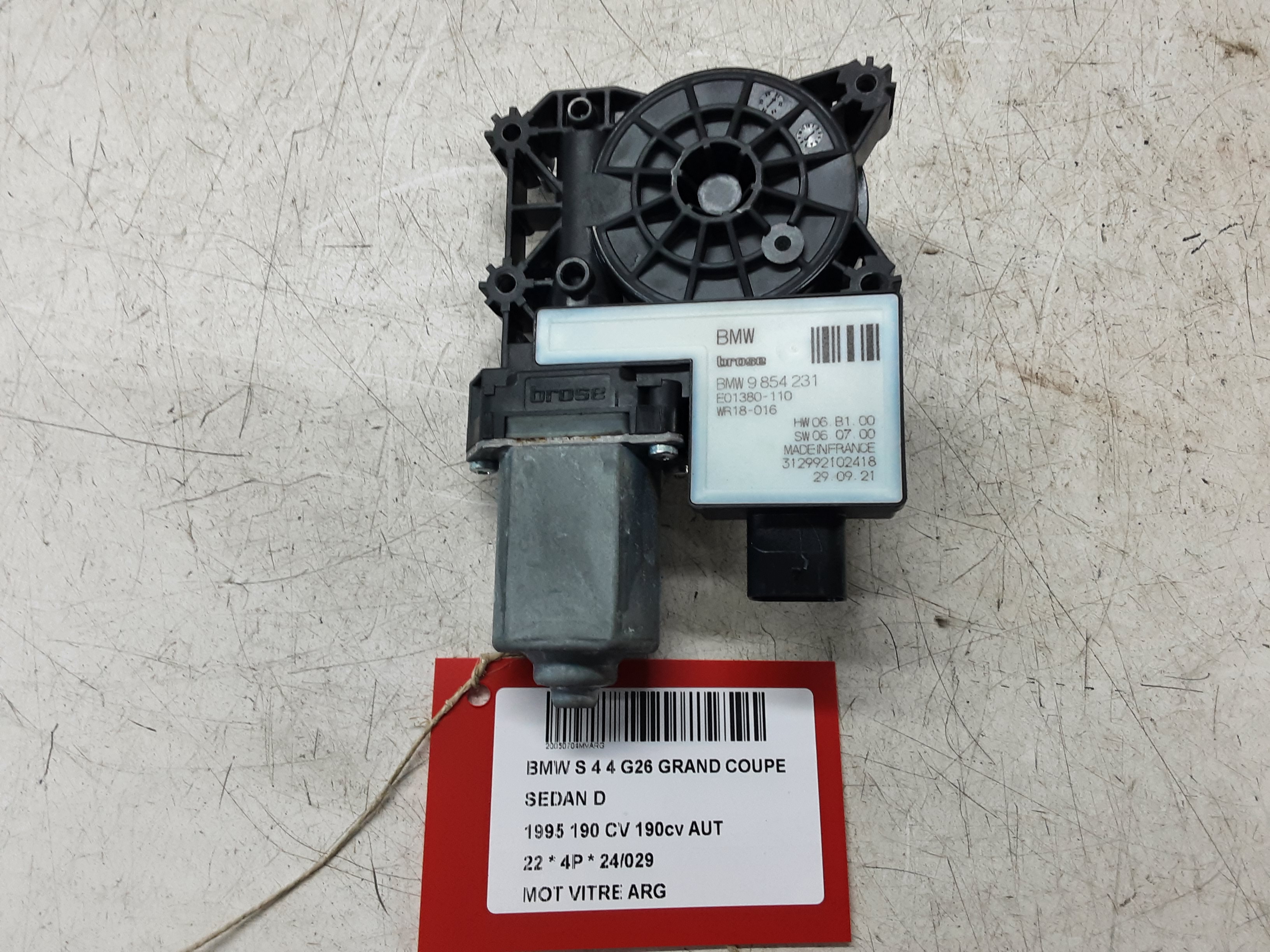 MOTOR RUITMECHANISME ACHTER LINKS