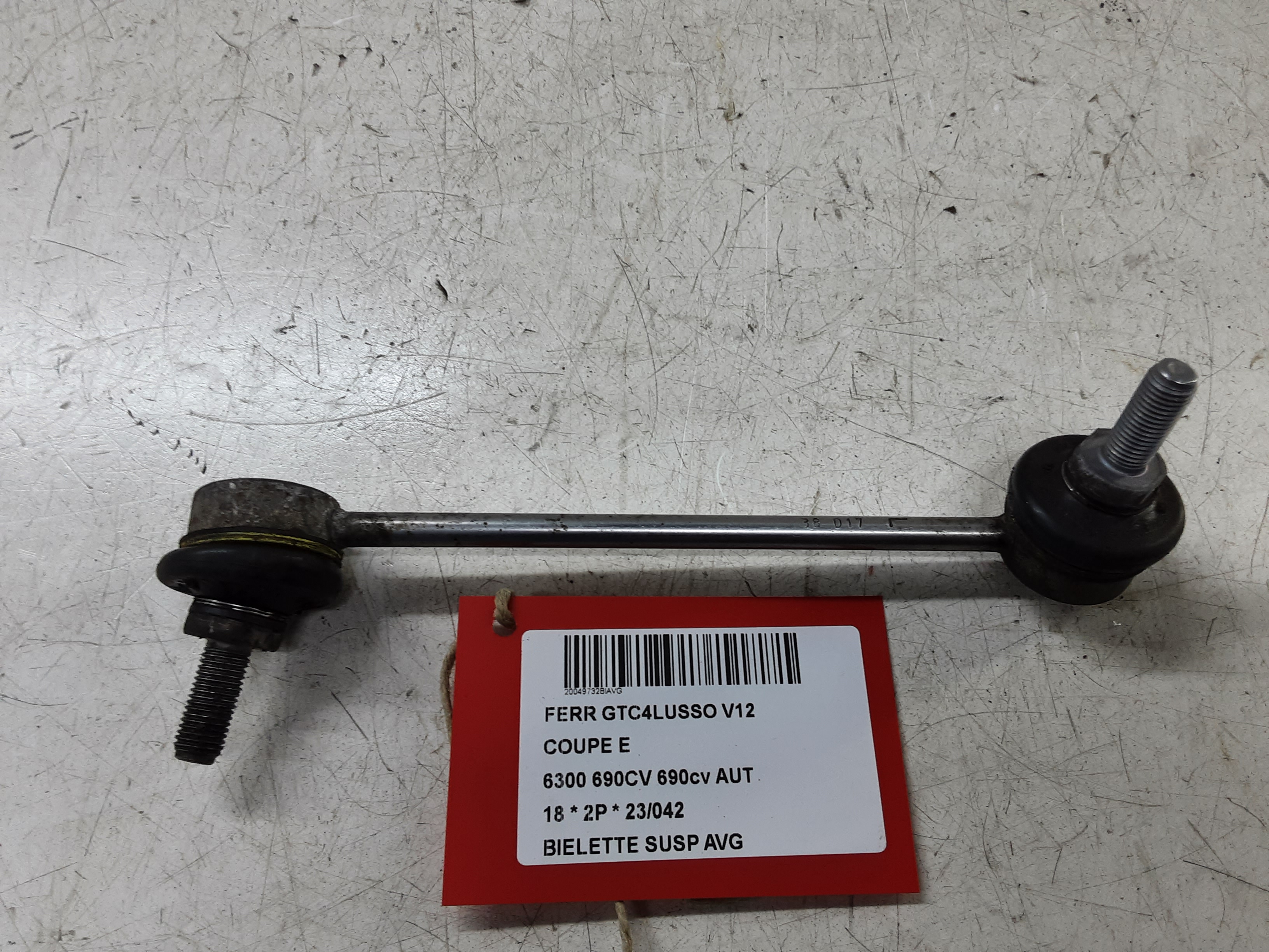 REACHTIESTANG VOOR LINKS