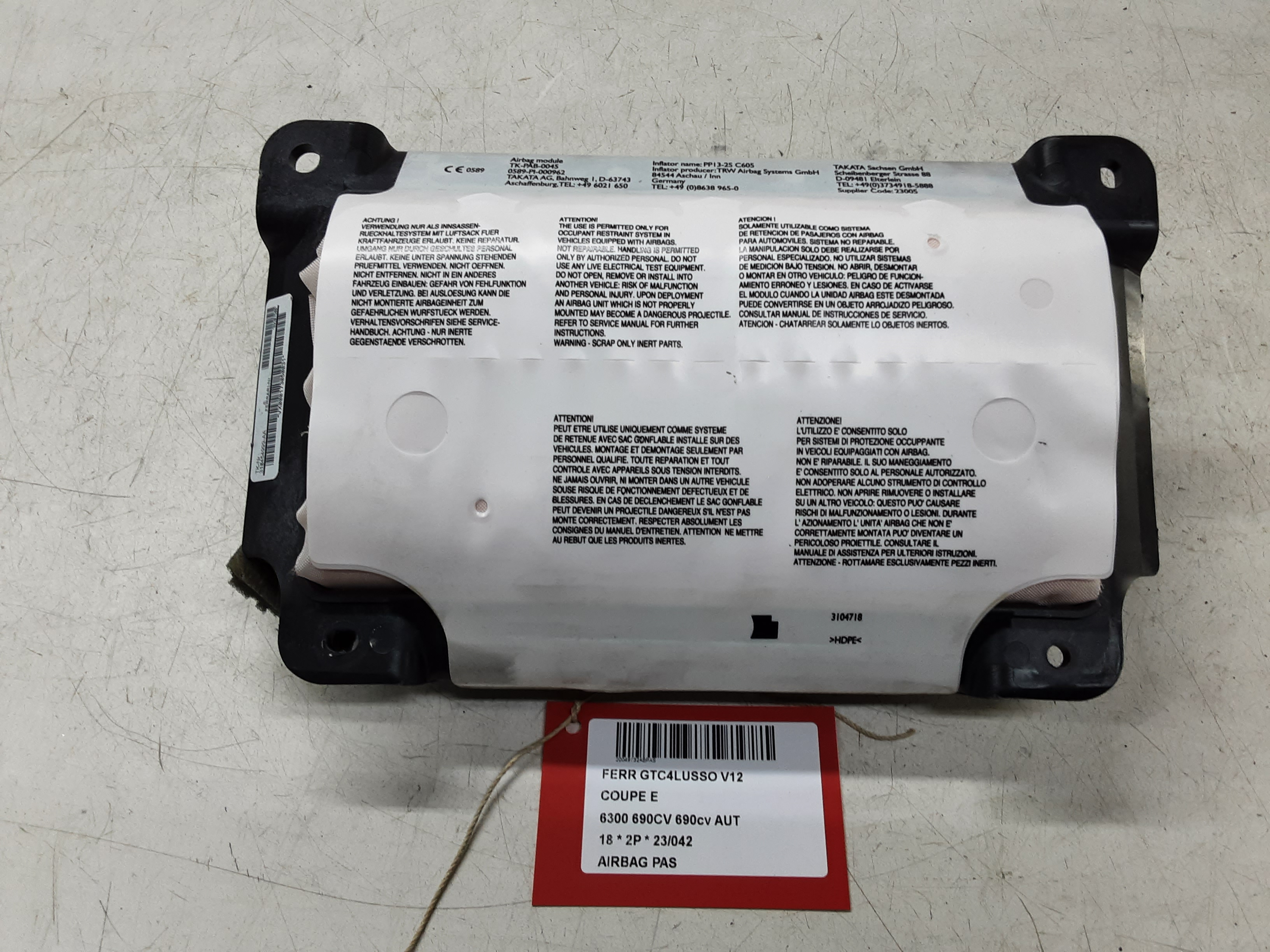 AIRBAG PASSAGIER