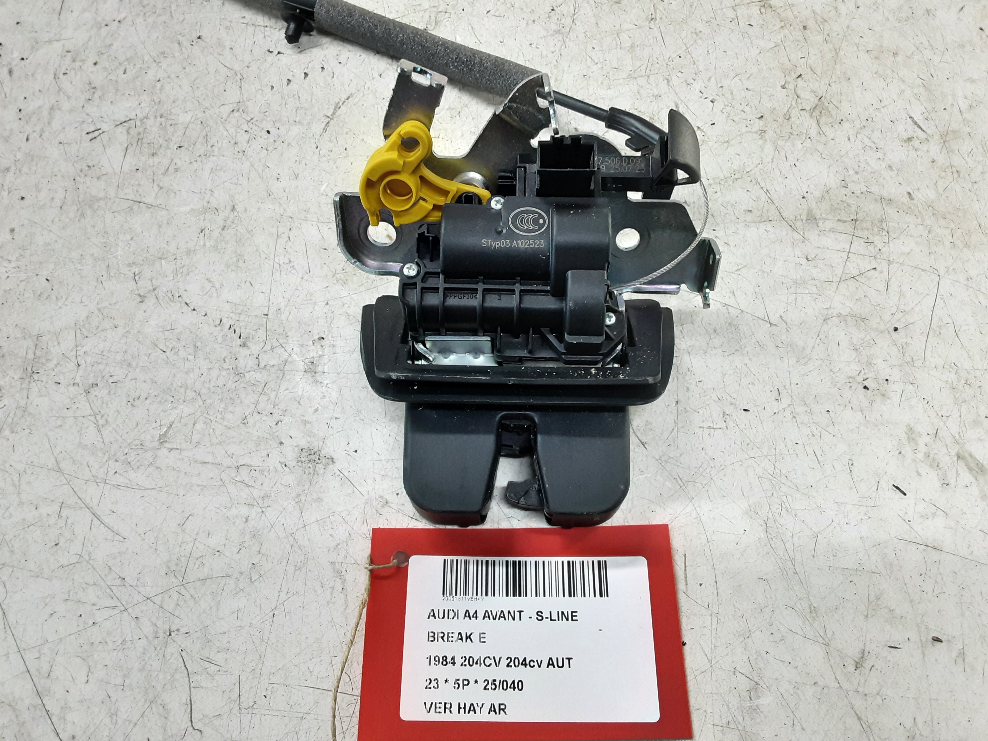 CENTRALE VERGRENDELING ACHTERKLEP