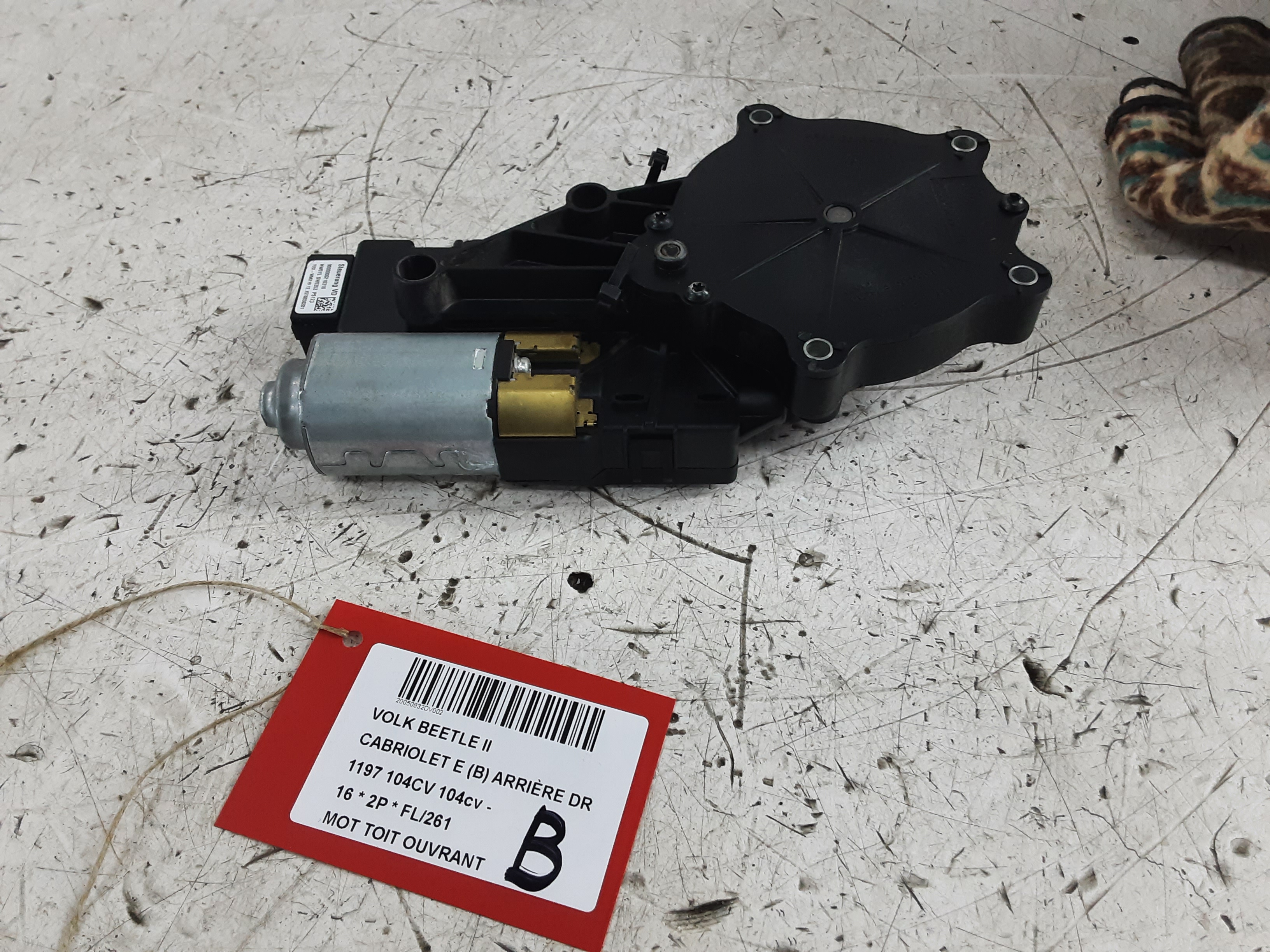 MOTEUR DE TOIT OUVRANT Vw NEW BEETLE 12+