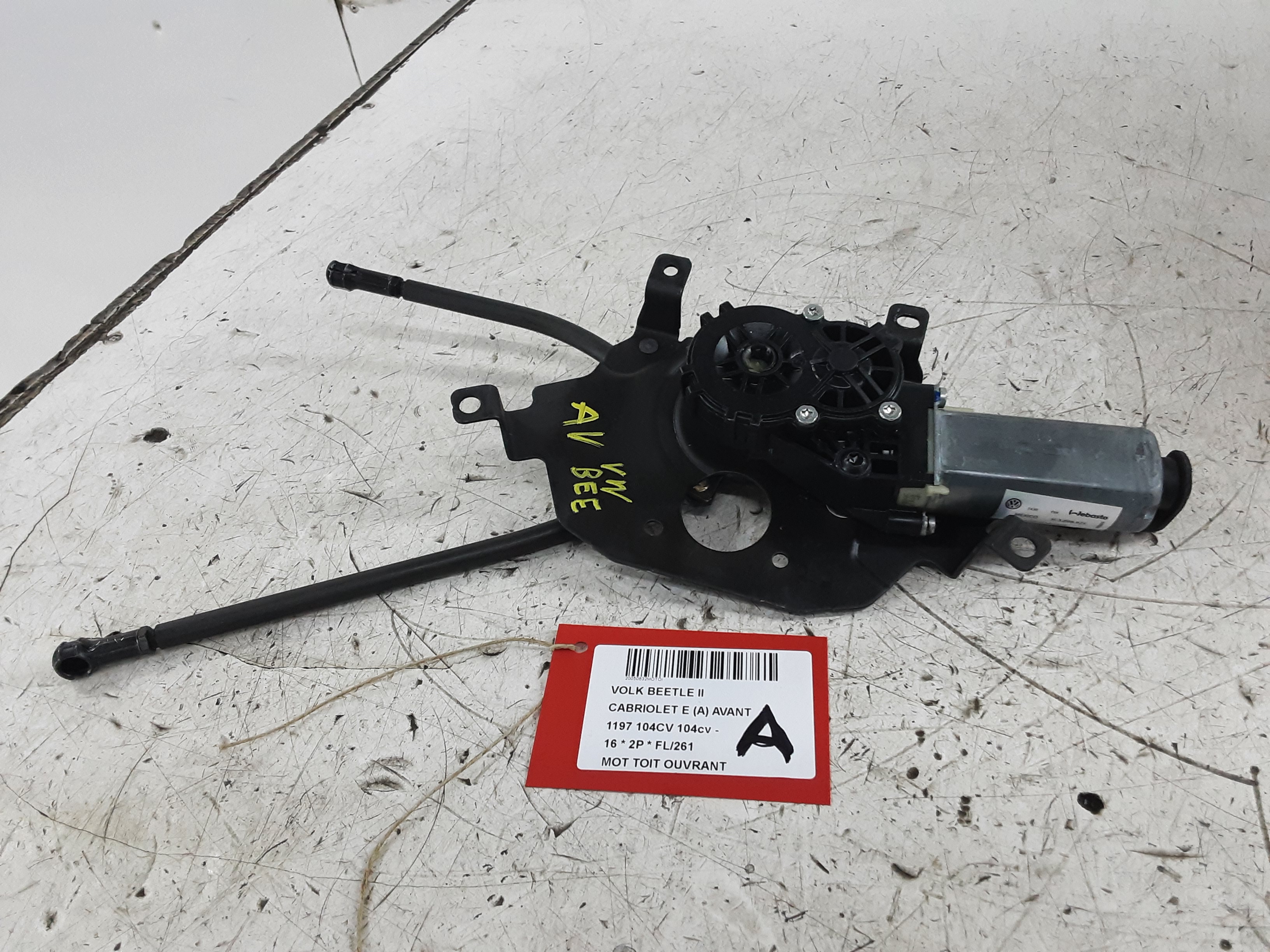 MOTEUR DE TOIT OUVRANT Vw NEW BEETLE 12+